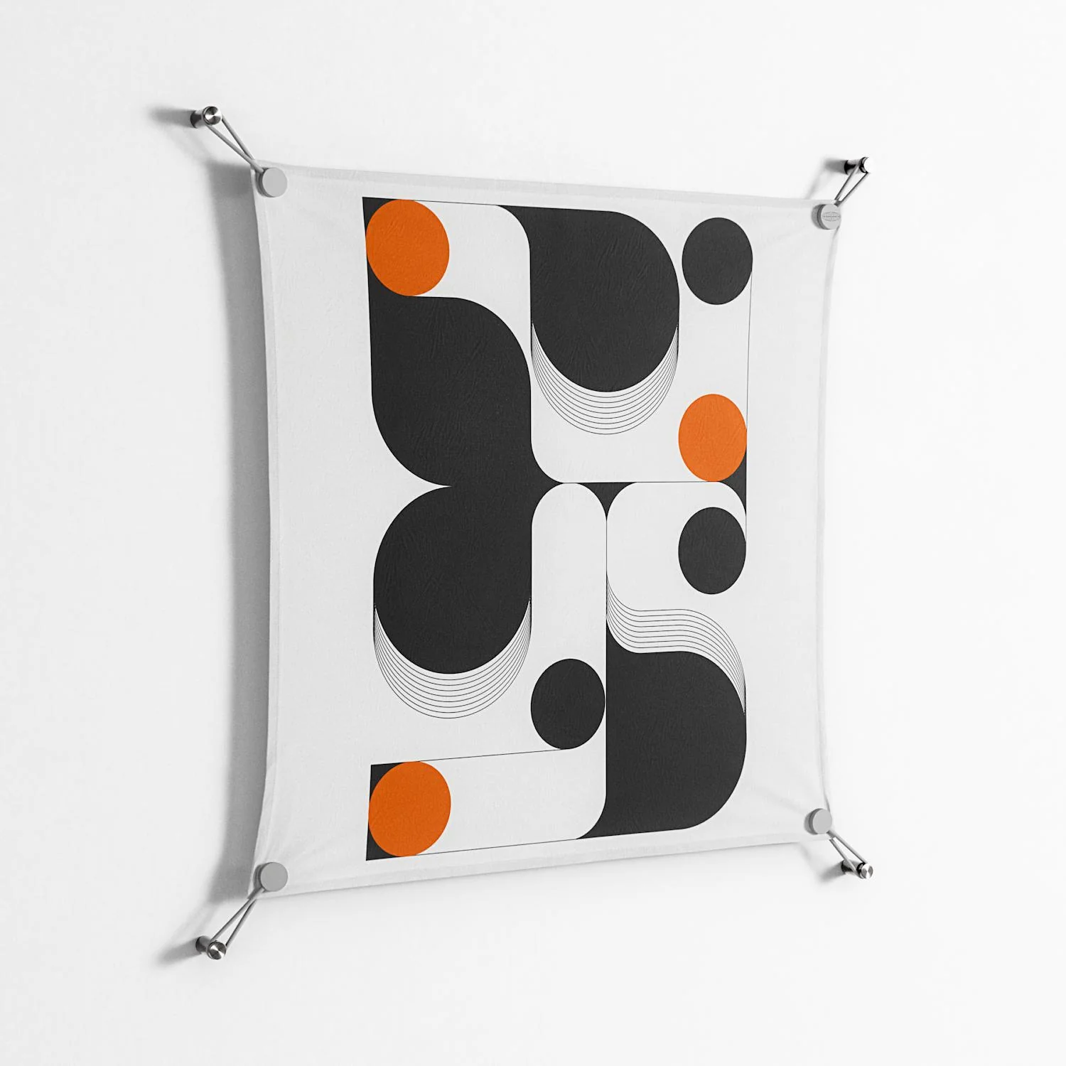 Conserto2 - Work On Wall - Vratislav Pecka - Silver - 70 x 70 cm - Image 2
