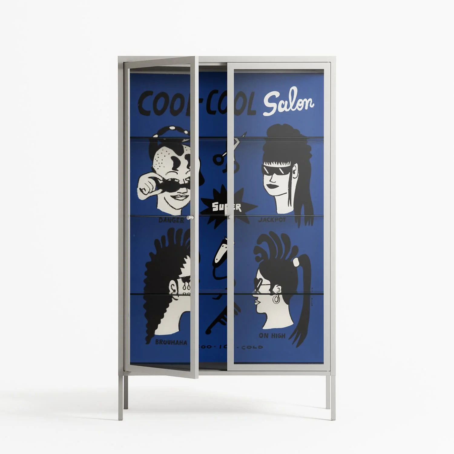 Cool Cool Salon Blue - Cabinet - Aley Wild - Antracite - Clear glass - Image 2