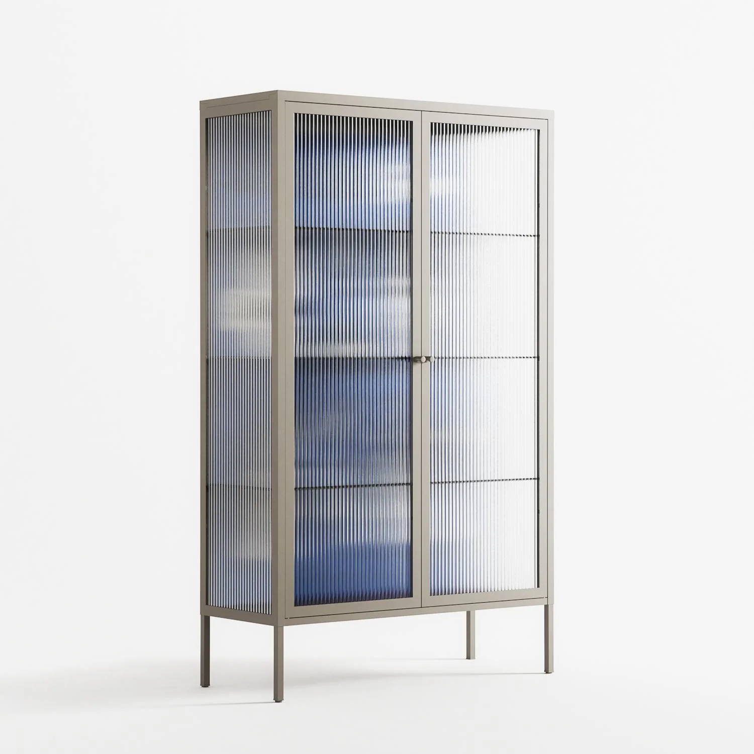 Cool Cool Salon Blue - Cabinet - Aley Wild - Pebble - Reeded glass - Image 4