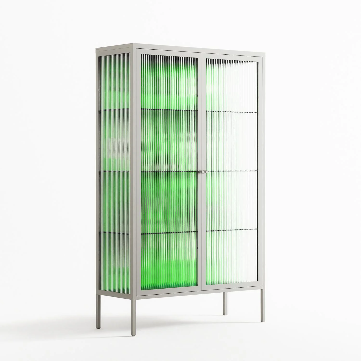 Cool Cool Salon Green - Cabinet - Aley Wild - Chalk - Reeded glass - Image 4