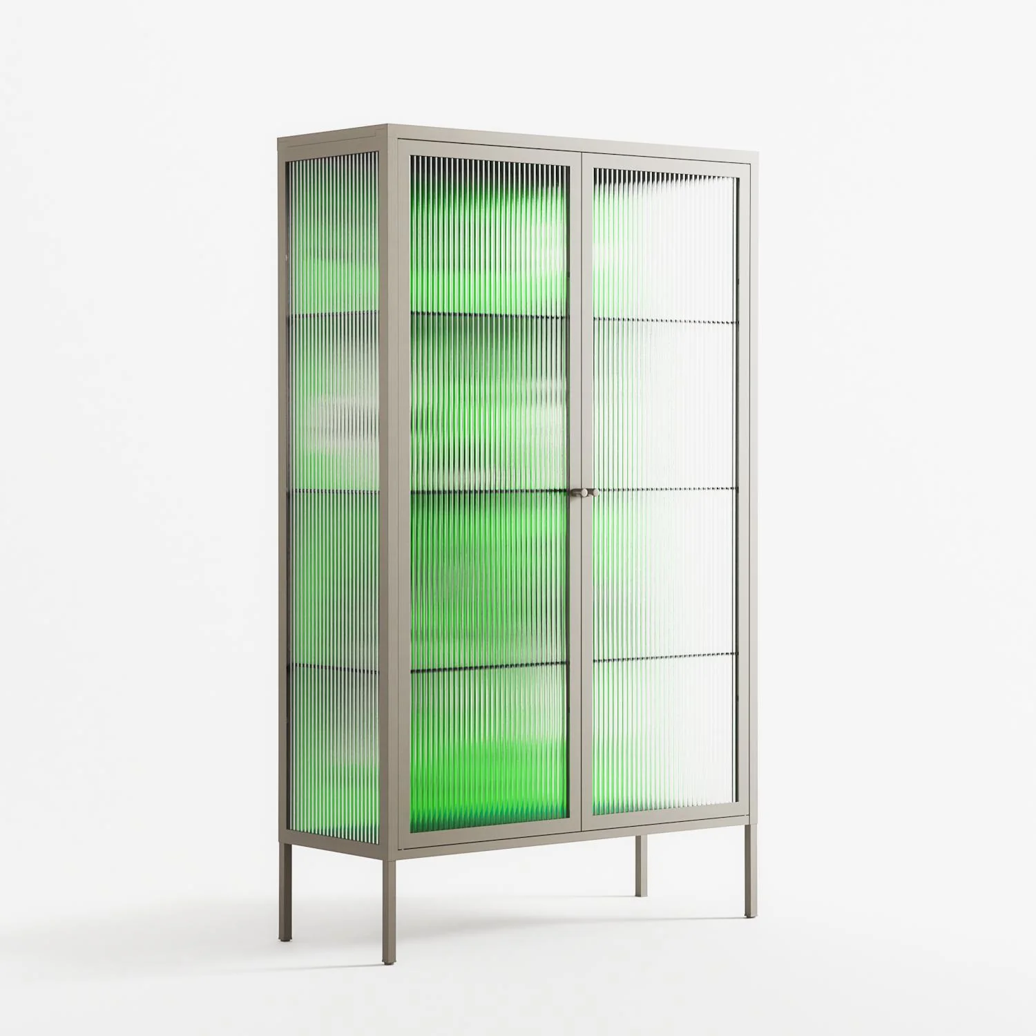 Cool Cool Salon Green - Cabinet - Aley Wild - Pebble - Reeded glass - Image 4