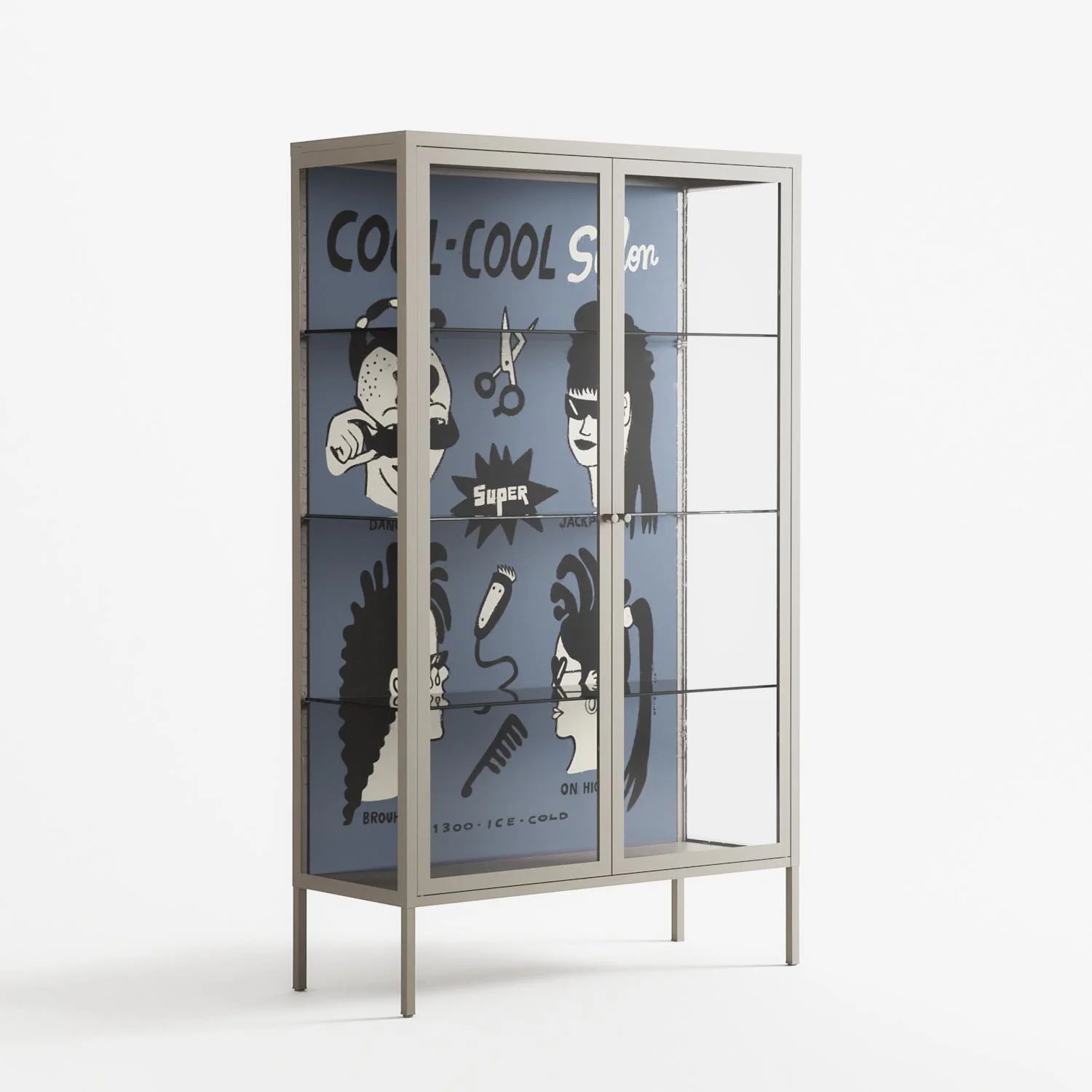 Cool Cool Salon Grey - Cabinet - Aley Wild - Pebble - Clear glass - Image 4