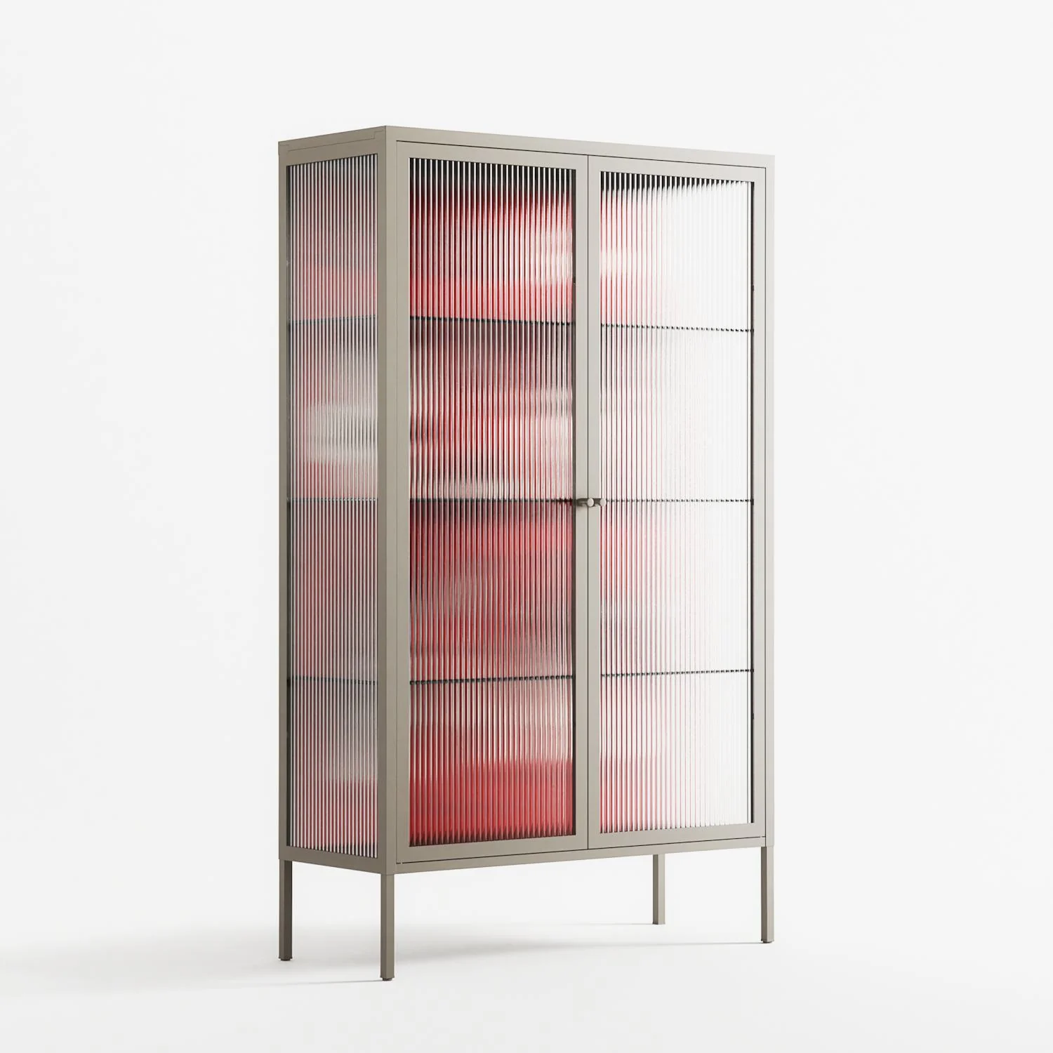 Cool Cool Salon Red - Cabinet - Aley Wild - Pebble - Reeded glass - Image 4