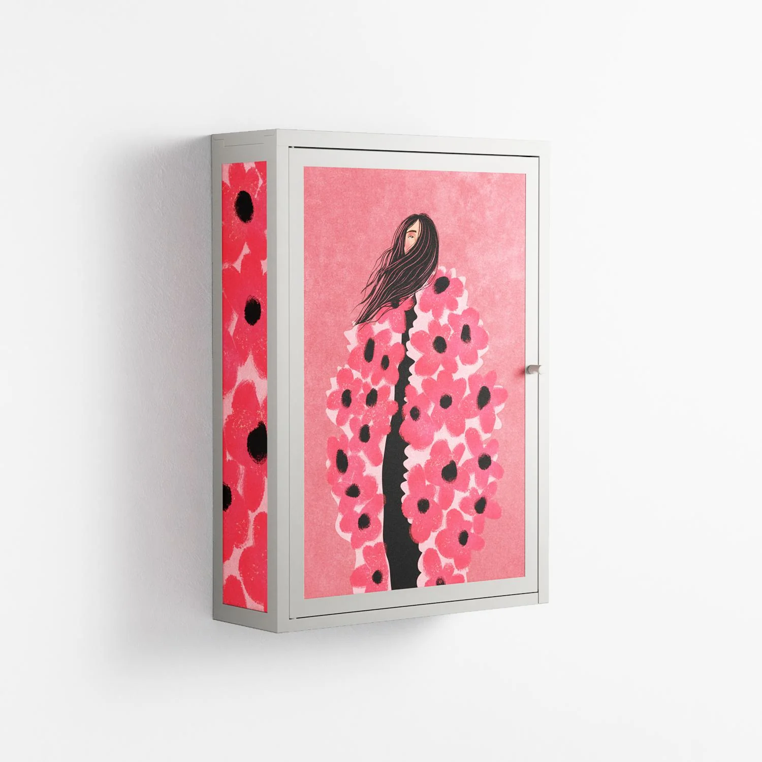 Covered in Flowers - Wall Cabinet - Raissa Oltmanns - Chalk - Overlay Metal - Image 4
