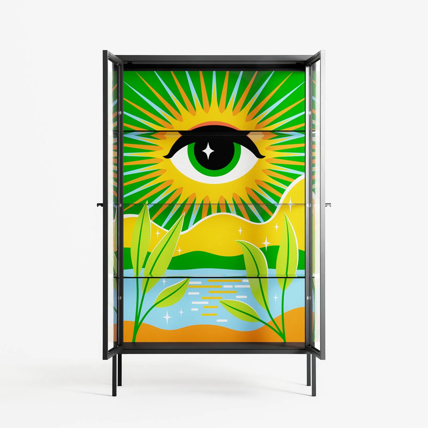 Curiosity - Cabinet - Heather Zhou - Antracite - Clear glass - Image 3