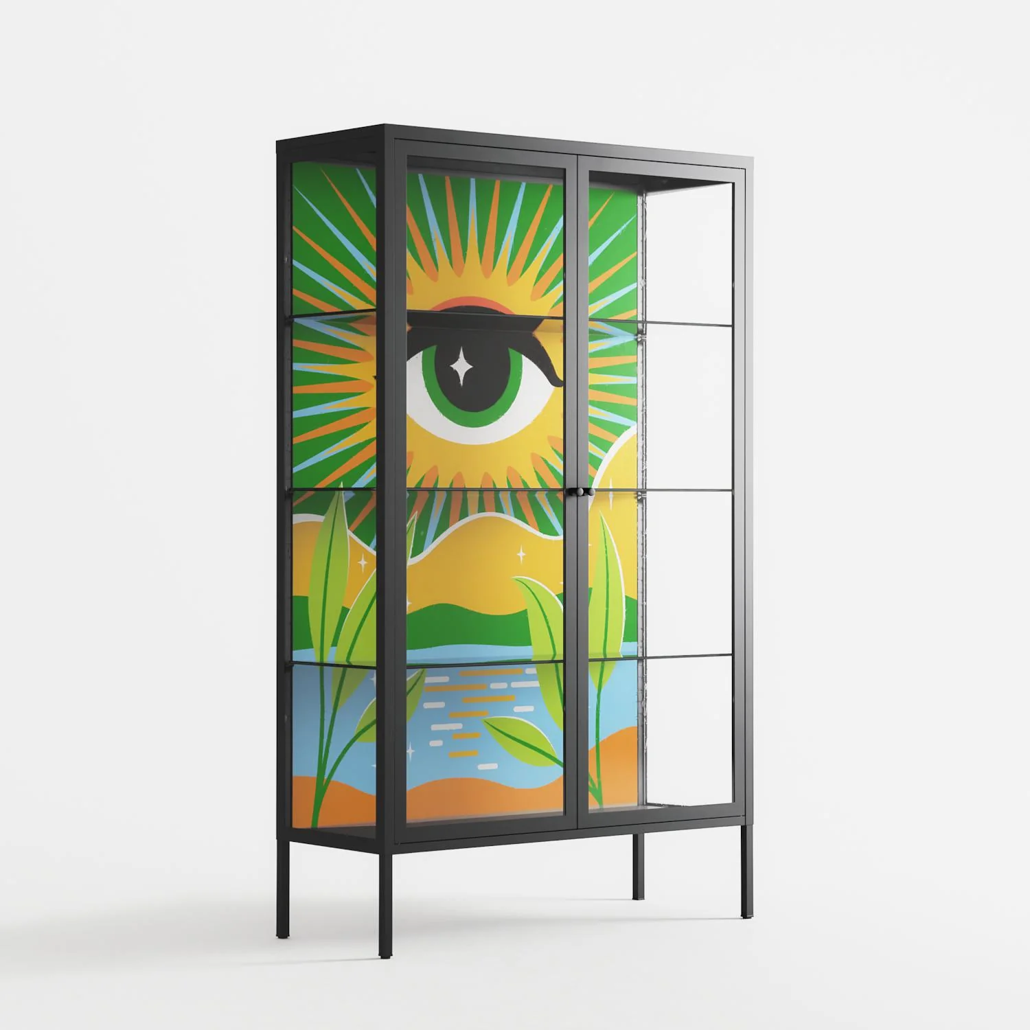 Curiosity - Cabinet - Heather Zhou - Antracite - Clear glass - Image 4
