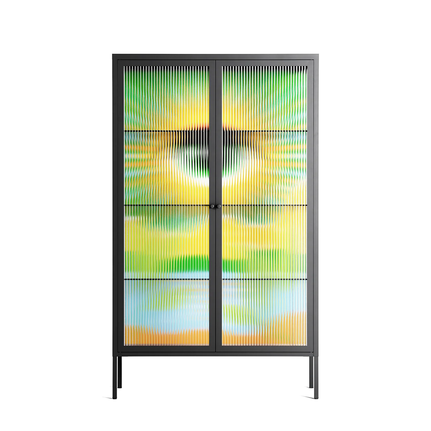 Curiosity - Cabinet - Heather Zhou - Antracite - Reeded glass