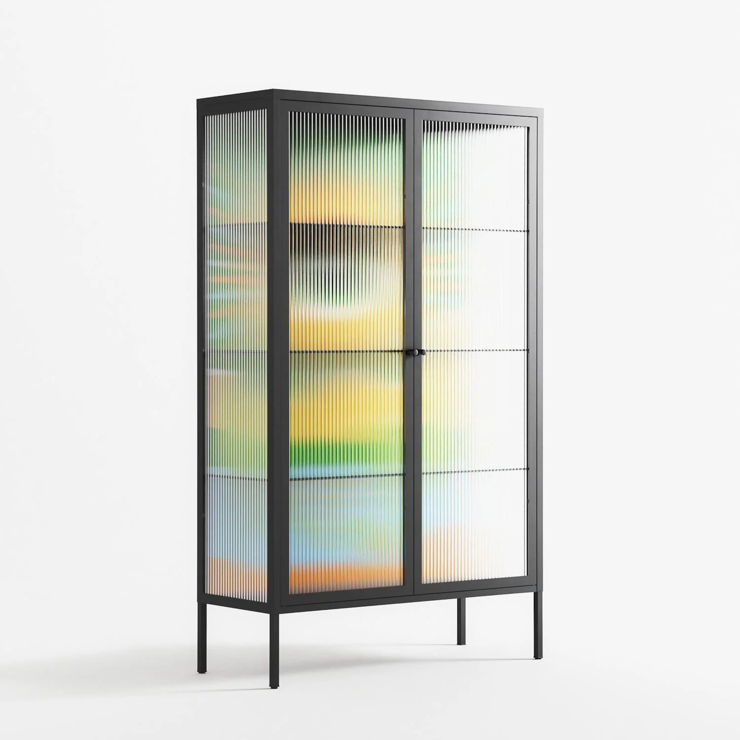 Curiosity - Cabinet - Heather Zhou - Antracite - Reeded glass - Image 4