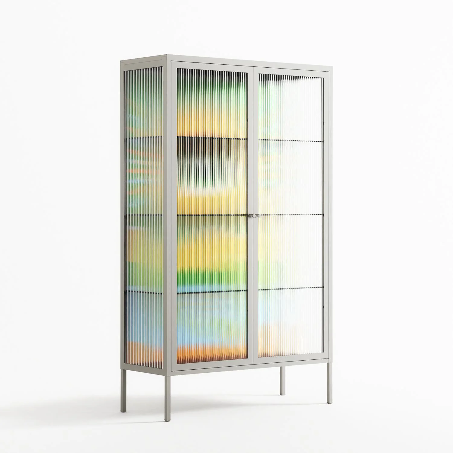 Curiosity - Cabinet - Heather Zhou - Chalk - Reeded glass - Image 4