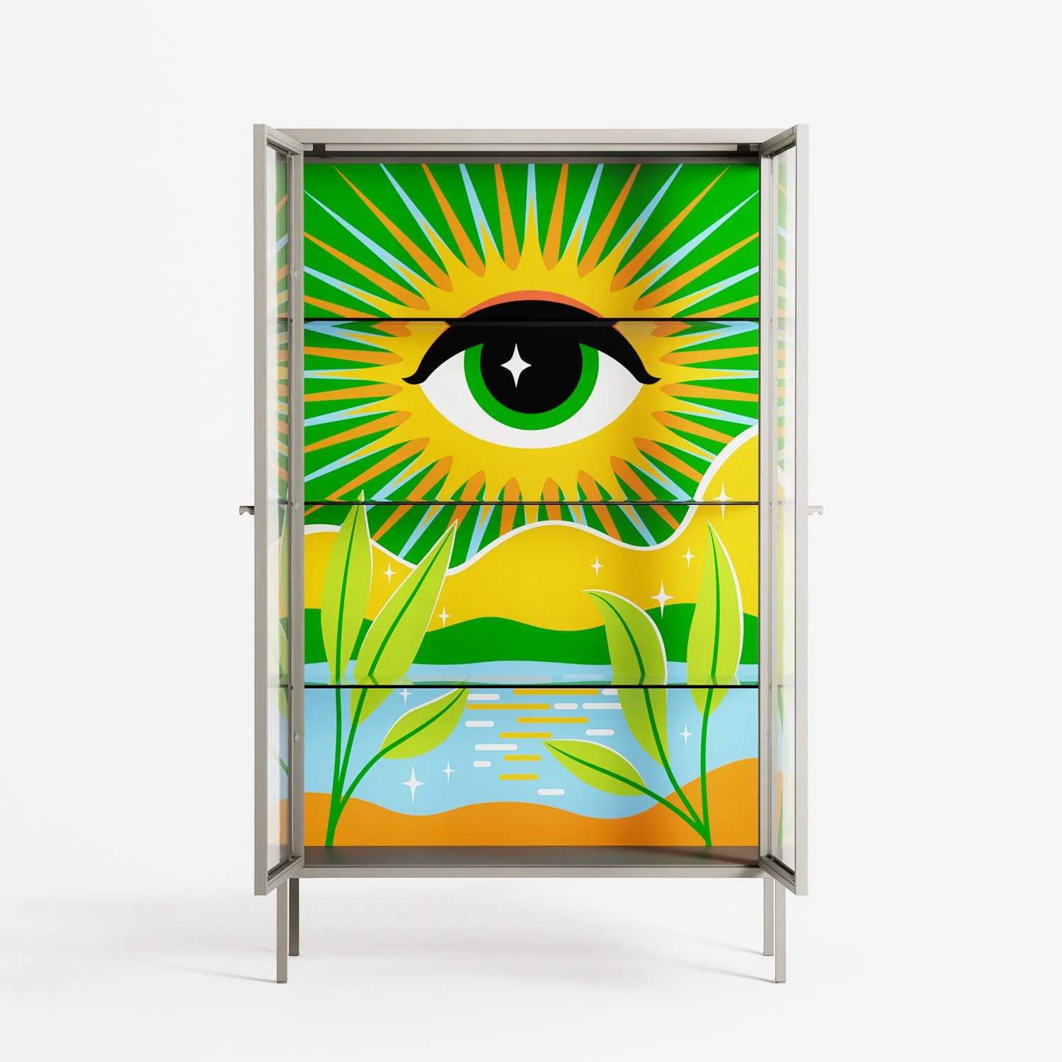 Curiosity - Cabinet - Heather Zhou - Pebble - Clear glass - Image 3