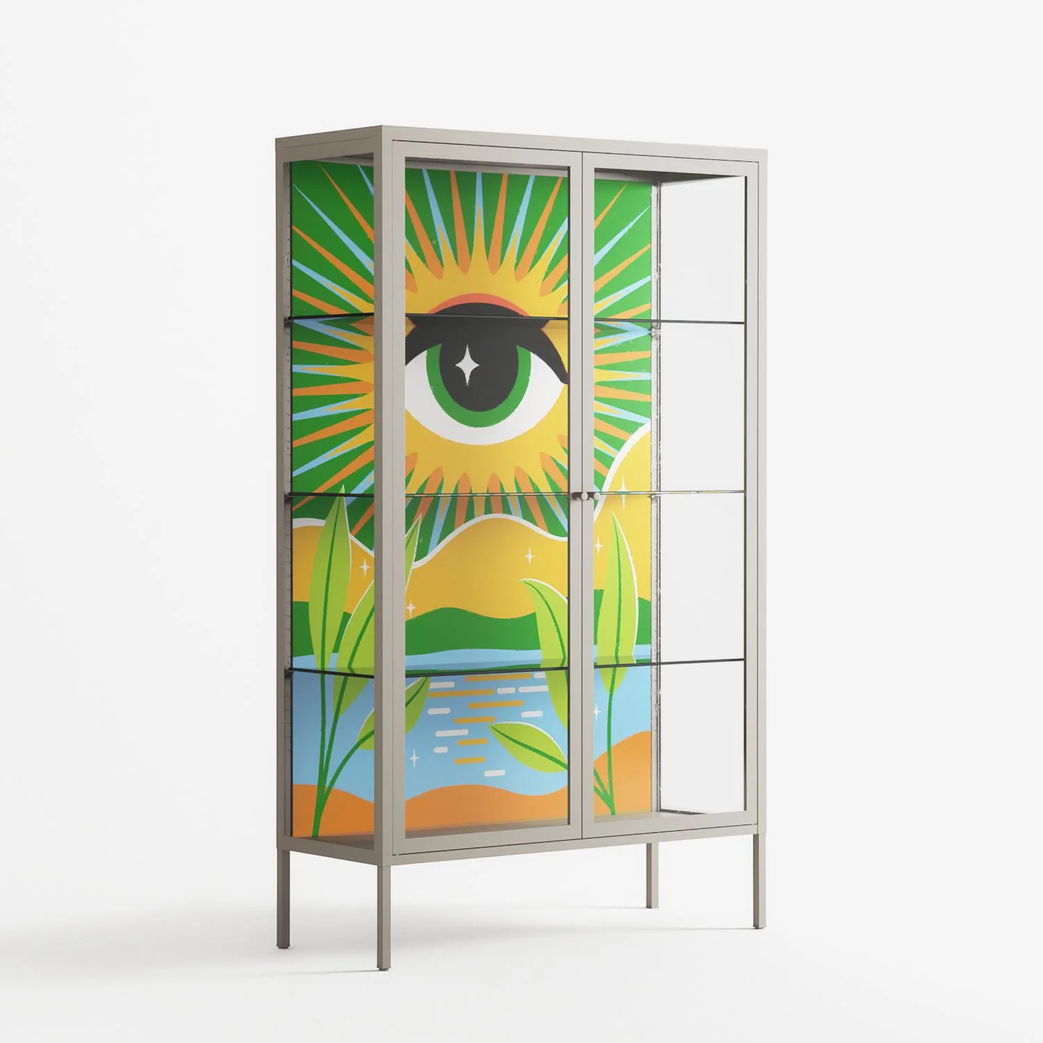 Curiosity - Cabinet - Heather Zhou - Pebble - Clear glass - Image 4