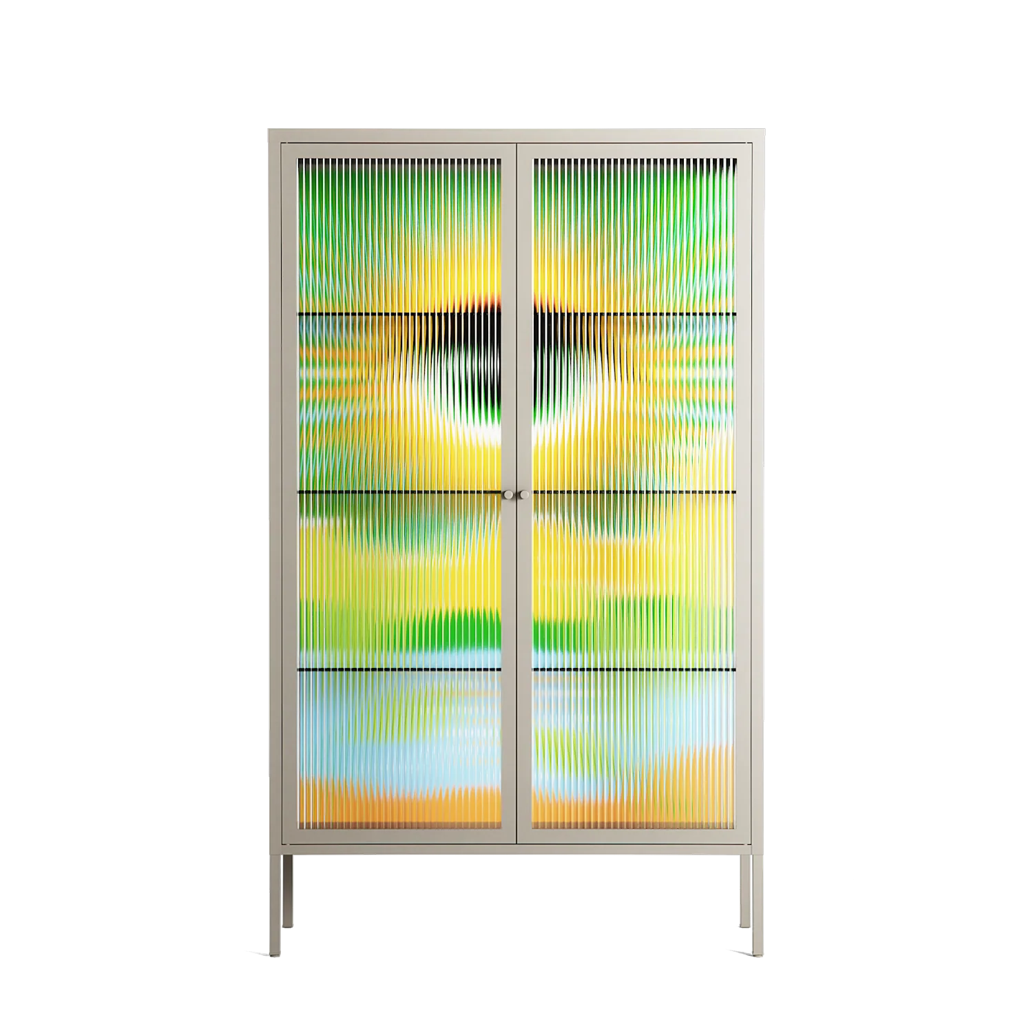 Curiosity - Cabinet - Heather Zhou - Pebble - Reeded glass
