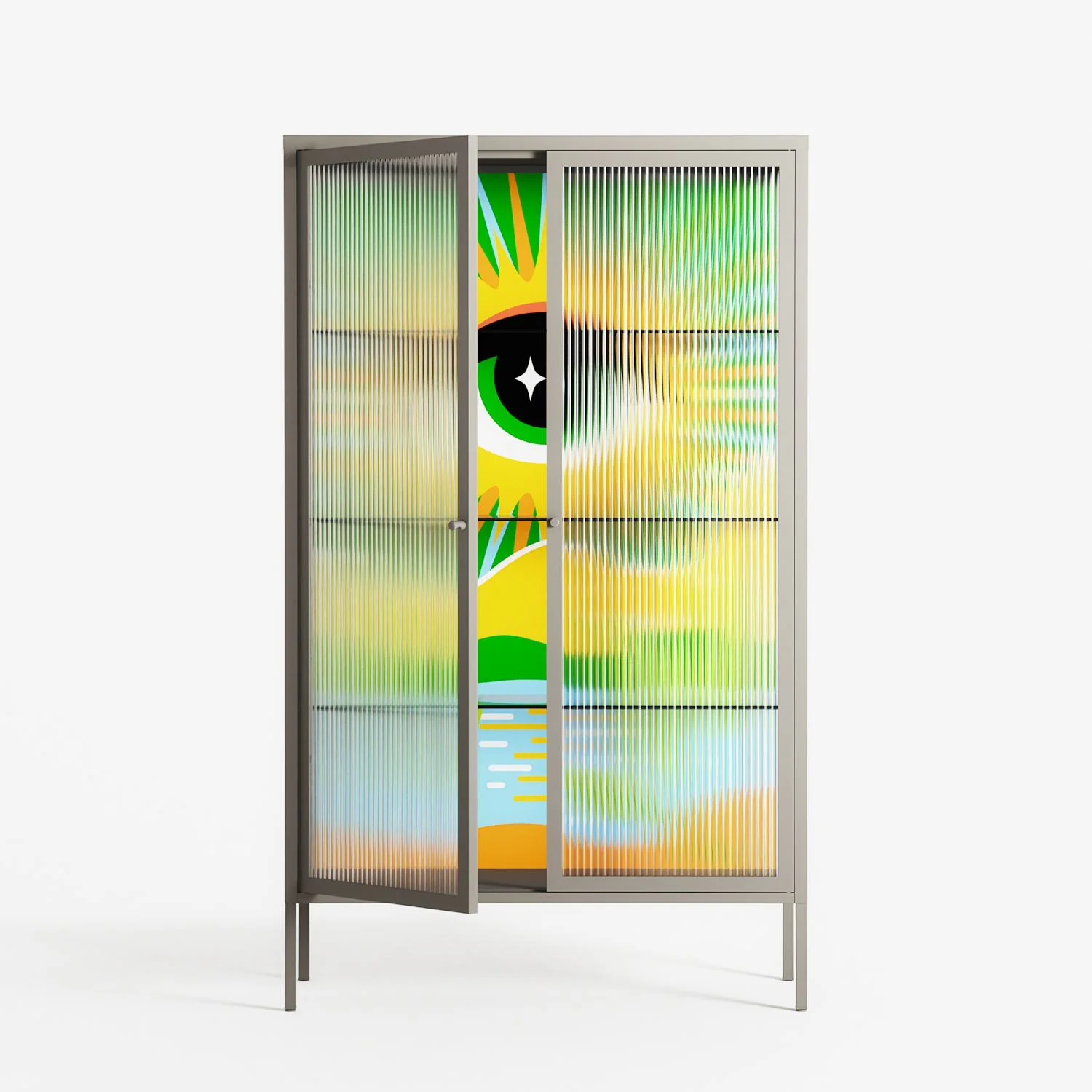 Curiosity - Cabinet - Heather Zhou - Pebble - Reeded glass - Image 2
