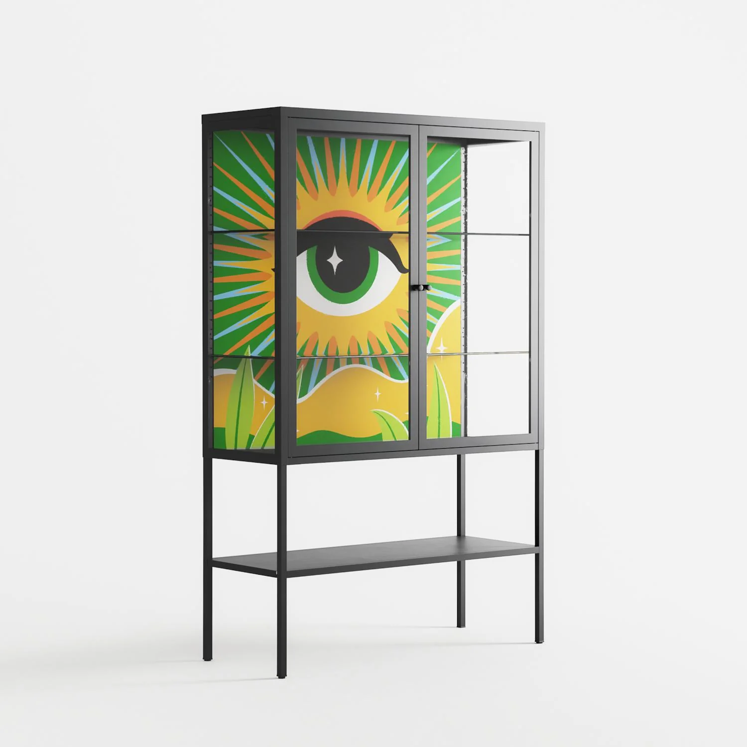 Curiosity - Loft Cabinet - Heather Zhou - Antracite - Clear glass - Image 4