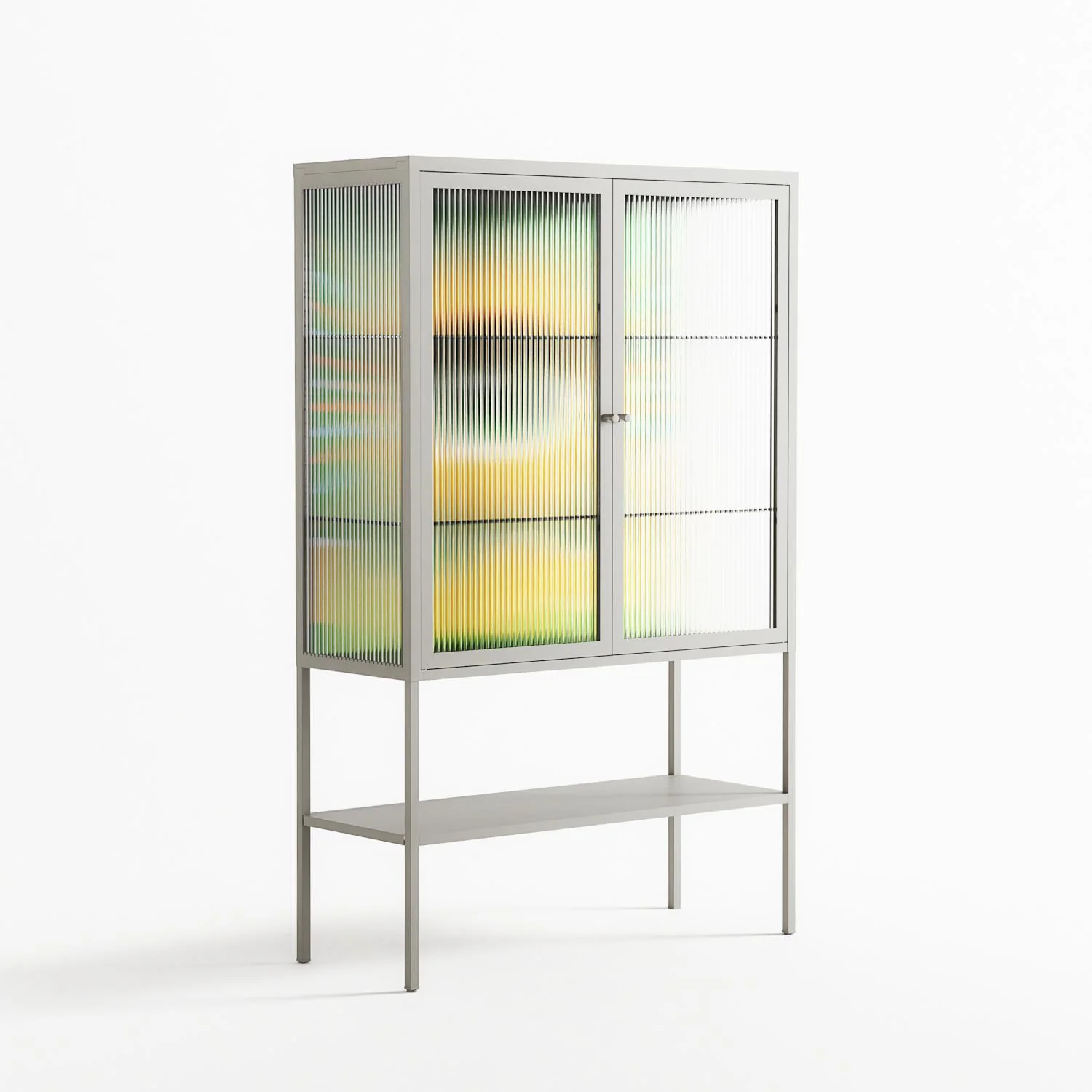Curiosity - Loft Cabinet - Heather Zhou - Chalk - Reeded glass - Image 4