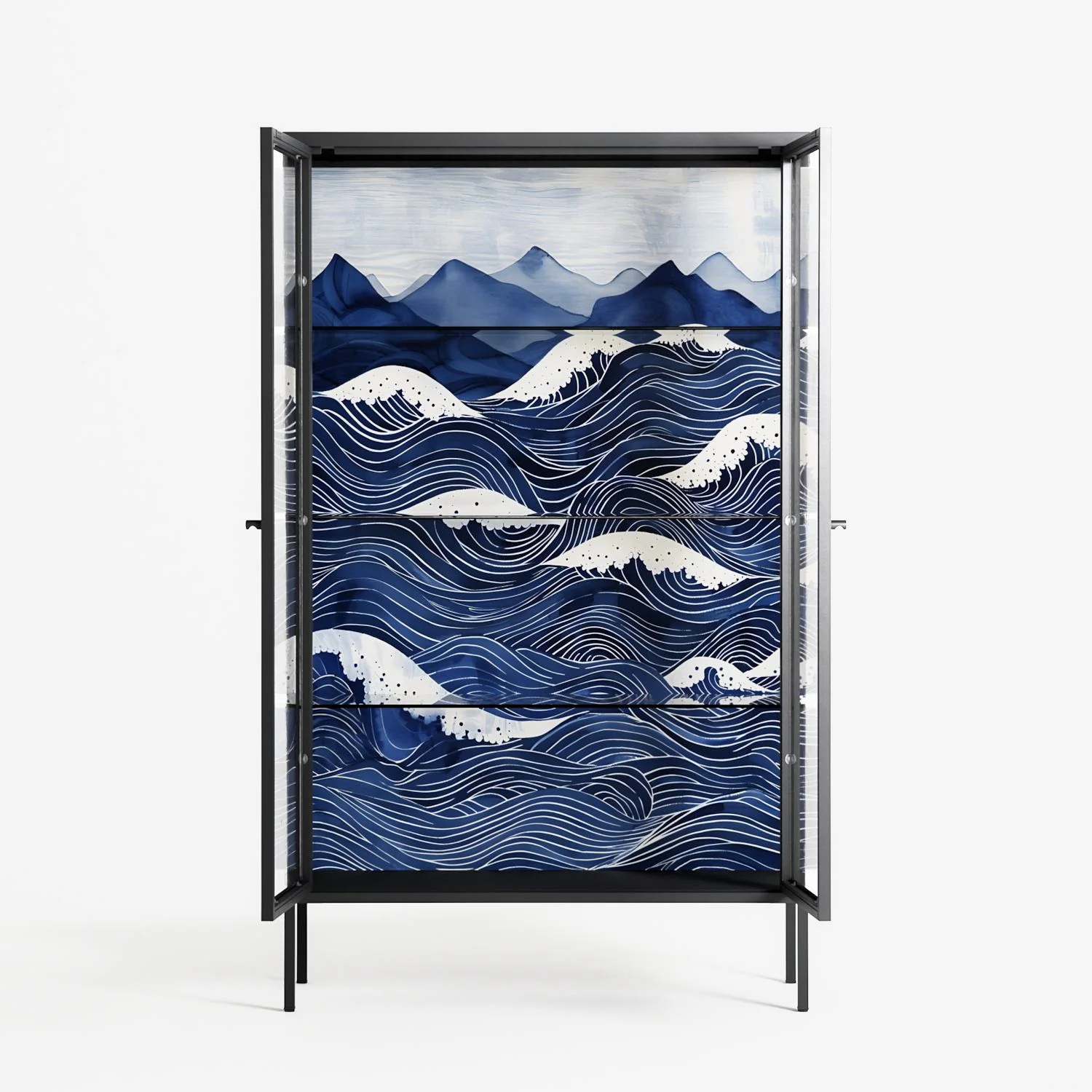 Dalgalar - Cabinet - Nur Rydberg - Antracite - Clear glass - Image 3