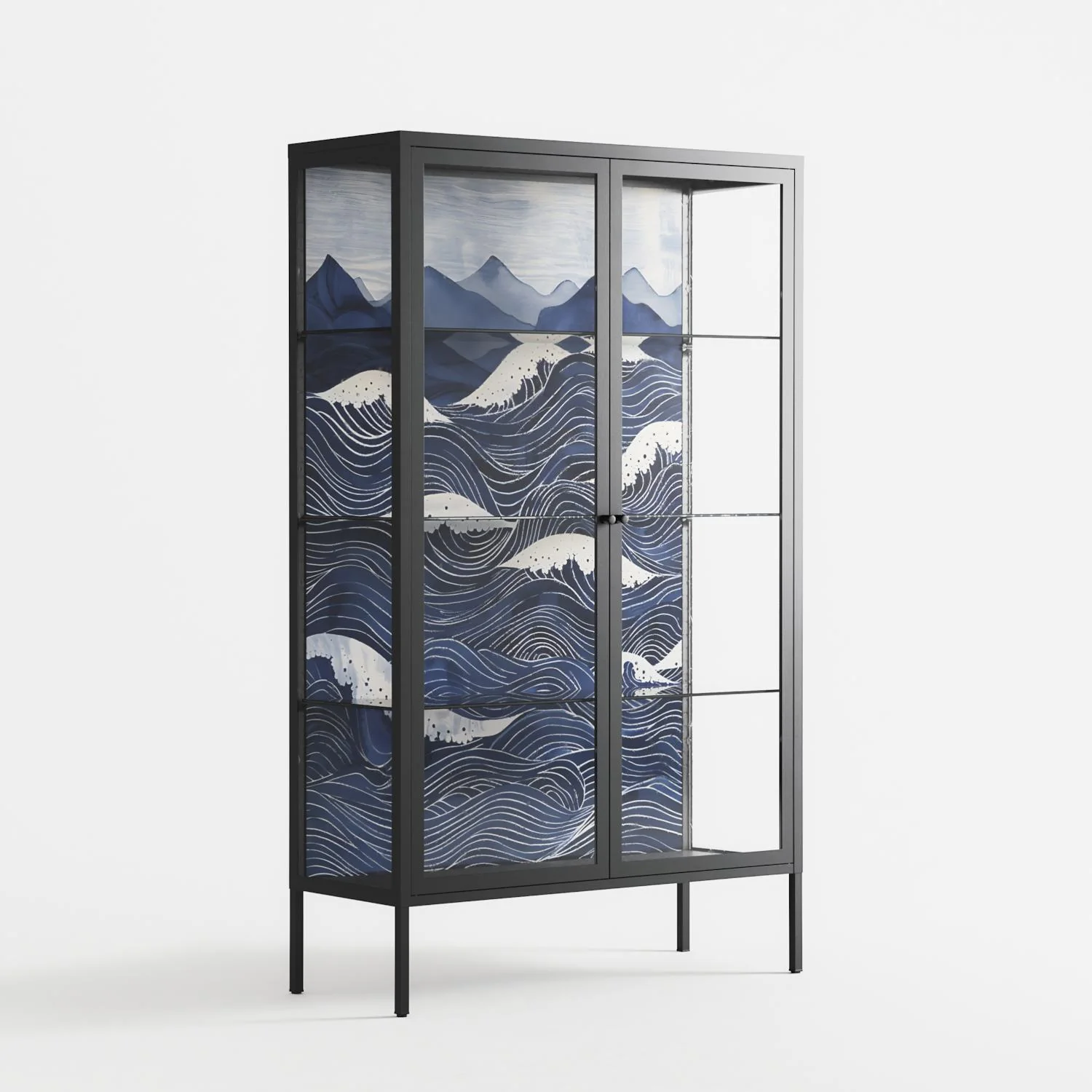 Dalgalar - Cabinet - Nur Rydberg - Antracite - Clear glass - Image 4