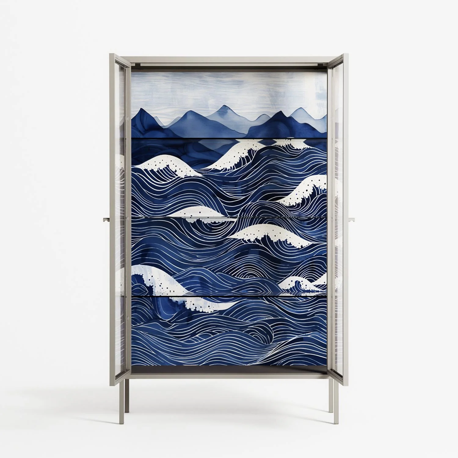 Dalgalar - Cabinet - Nur Rydberg - Pebble - Clear glass - Image 3