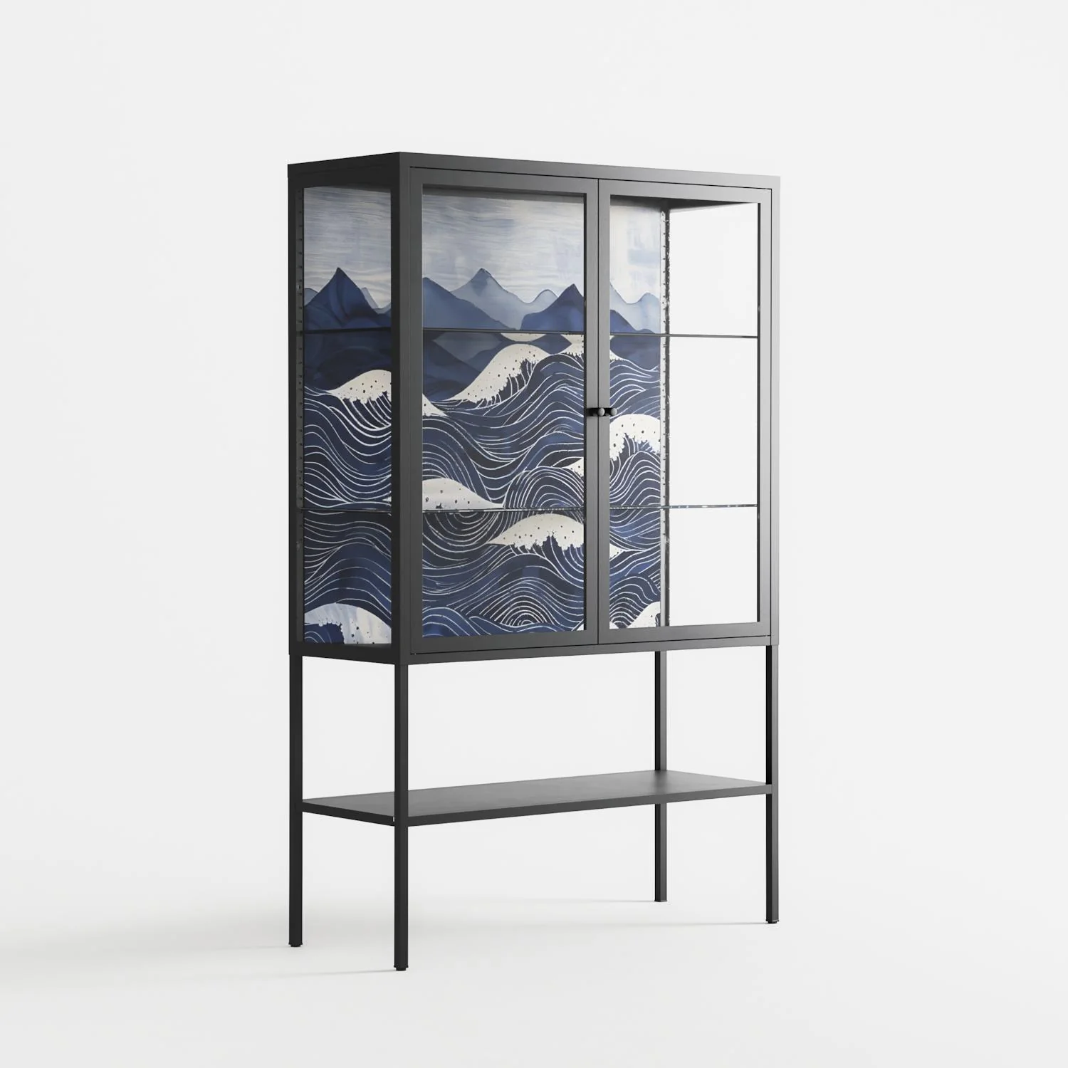 Dalgalar - Loft Cabinet - Nur Rydberg - Antracite - Clear glass - Image 4