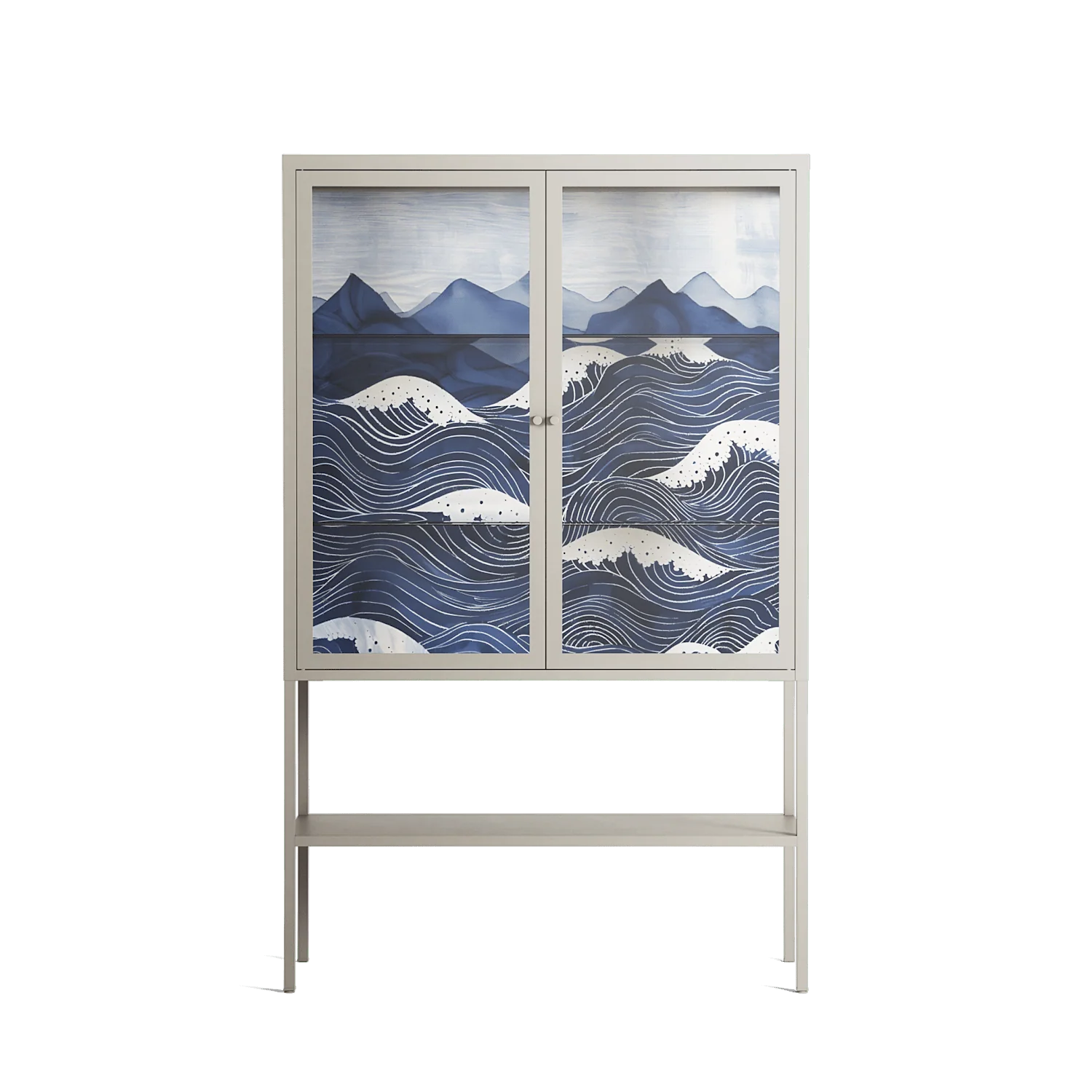 Dalgalar - Loft Cabinet - Nur Rydberg - Pebble - Clear glass