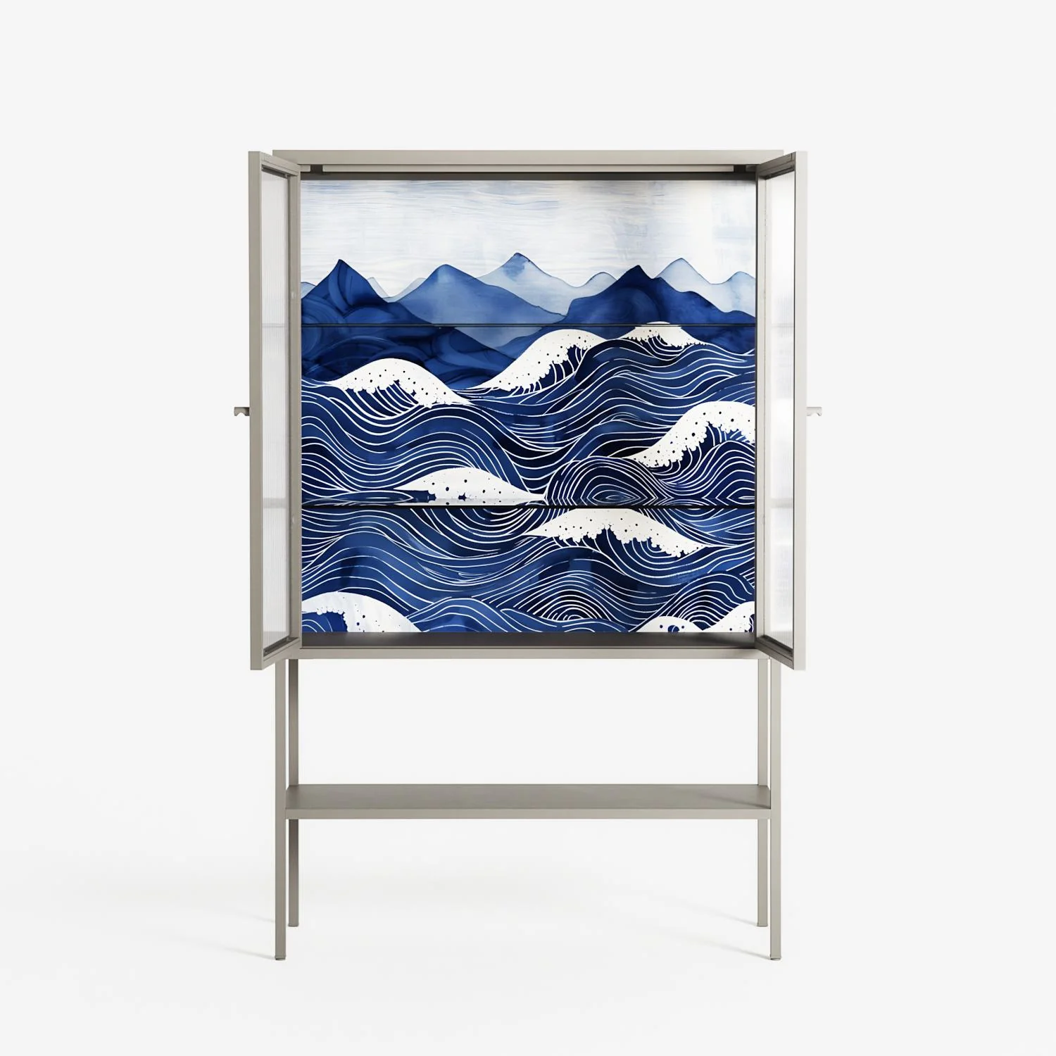 Dalgalar - Loft Cabinet - Nur Rydberg - Pebble - Reeded glass - Image 3