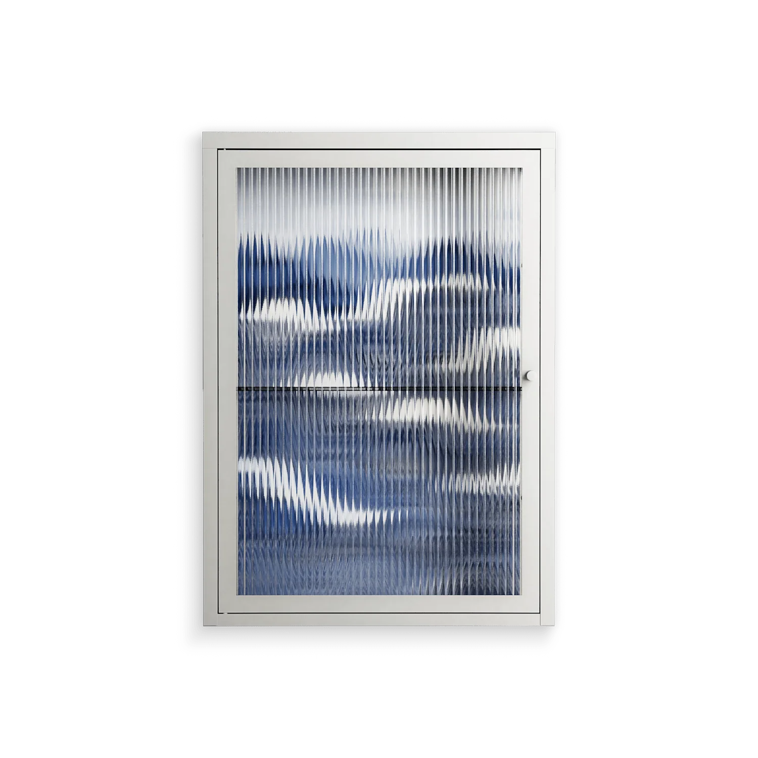 Dalgalar - Wall Cabinet - Nur Rydberg - Chalk - Reeded glass