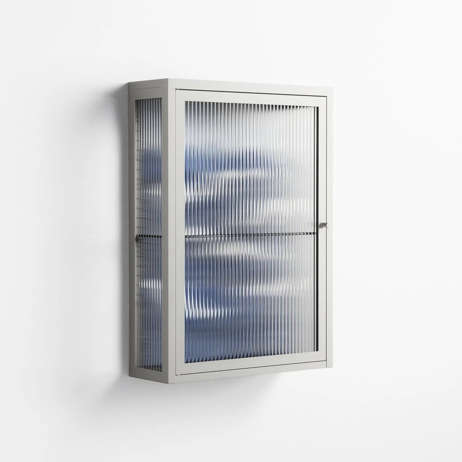 Dalgalar - Wall Cabinet - Nur Rydberg - Chalk - Reeded glass - Image 4
