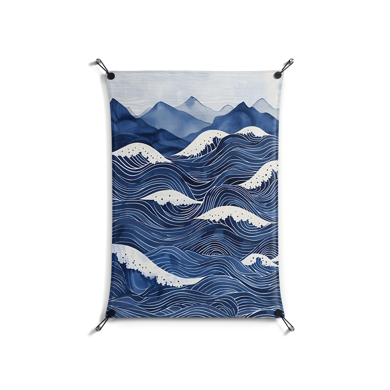 Dalgalar - Work On Wall - Nur Rydberg - Black - 70 x 100 cm