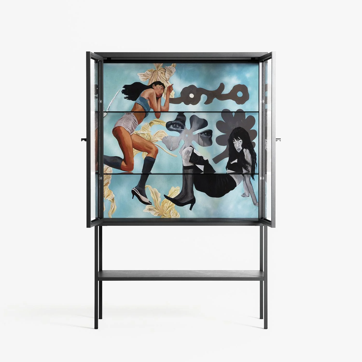 Day Dream - Loft Cabinet - Sophie Goudman-Peachey - Antracite - Clear glass - Image 3