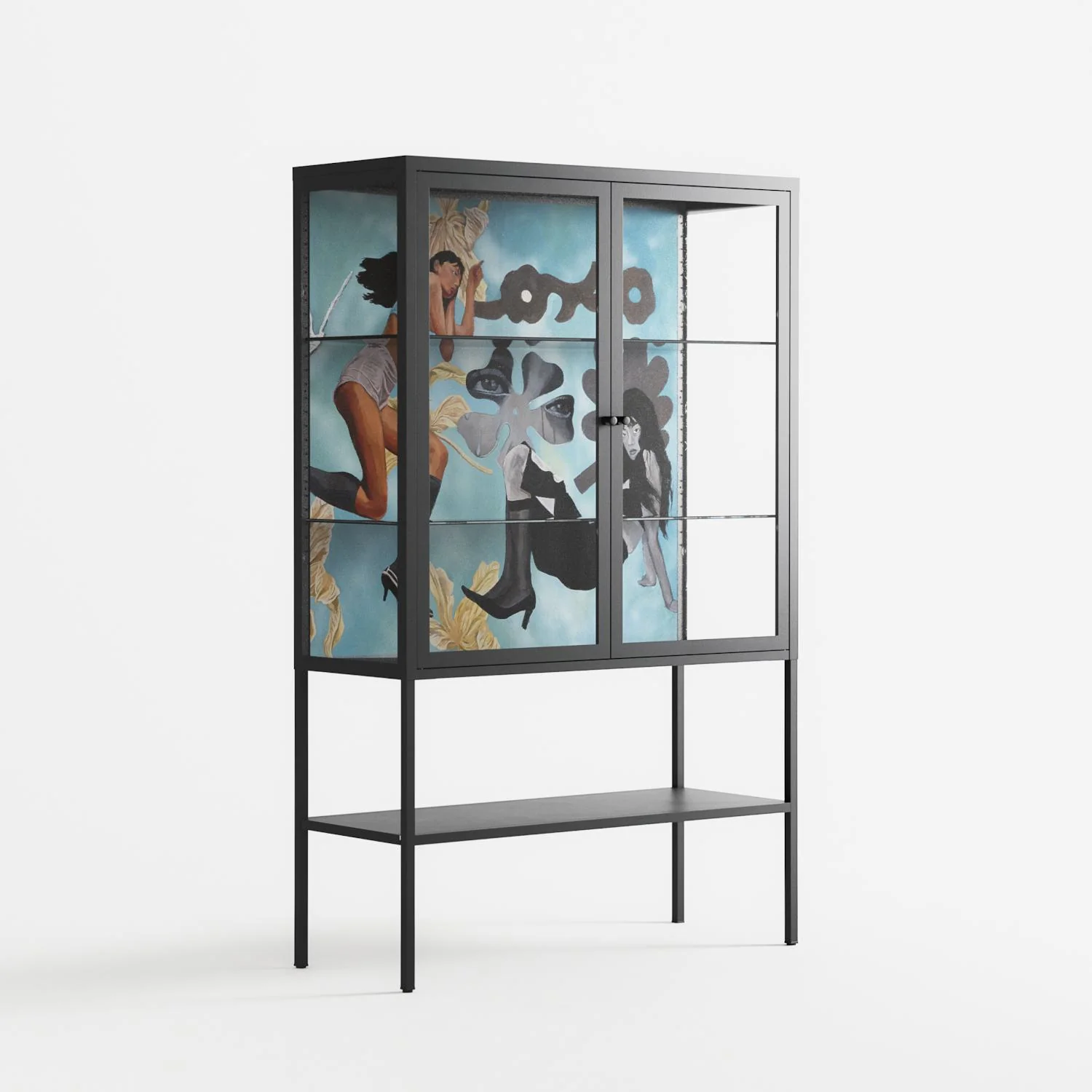 Day Dream - Loft Cabinet - Sophie Goudman-Peachey - Antracite - Clear glass - Image 4