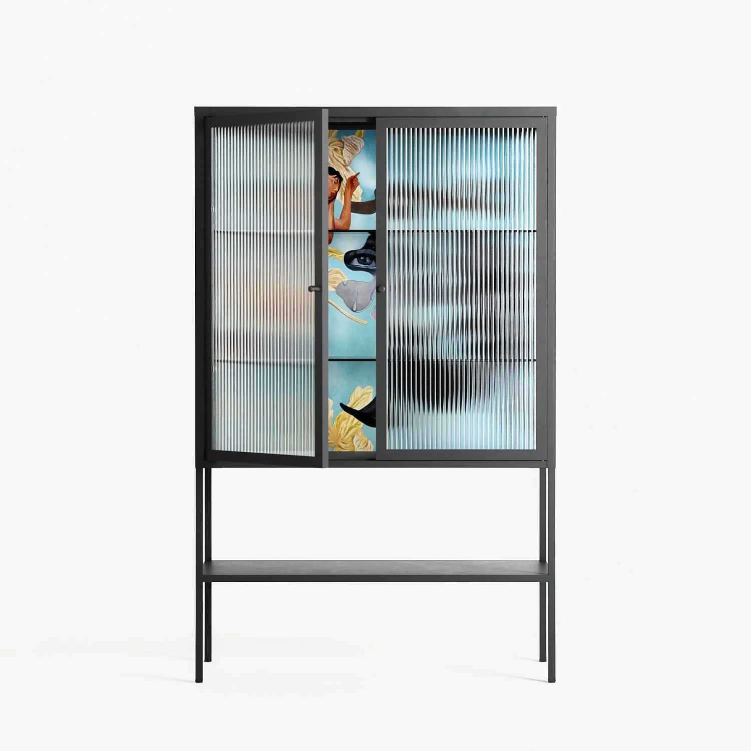 Day Dream - Loft Cabinet - Sophie Goudman-Peachey - Antracite - Reeded glass - Image 2
