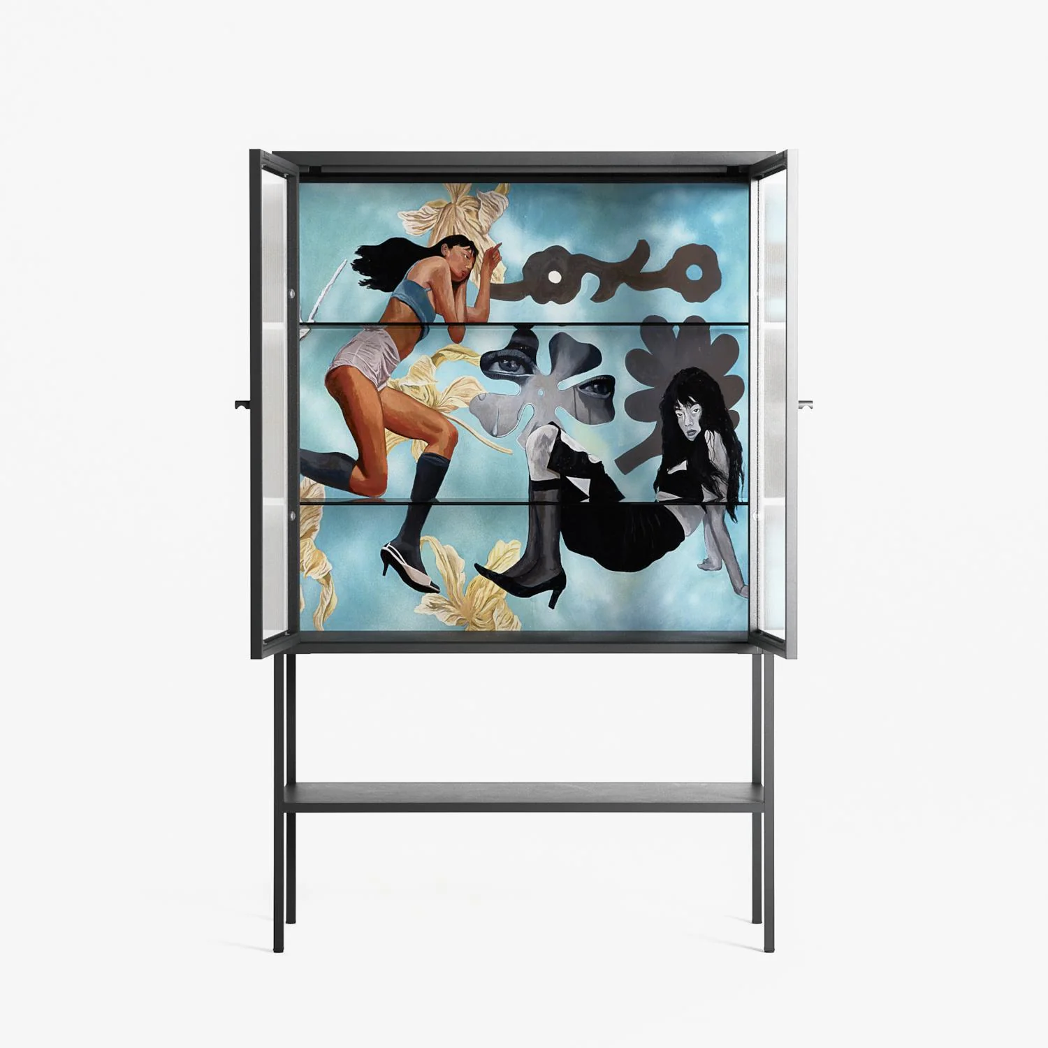 Day Dream - Loft Cabinet - Sophie Goudman-Peachey - Antracite - Reeded glass - Image 3