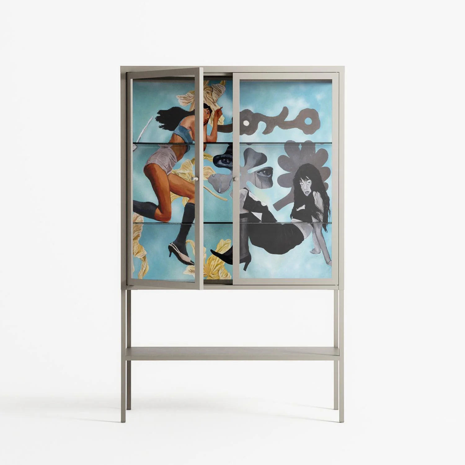 Day Dream - Loft Cabinet - Sophie Goudman-Peachey - Pebble - Clear glass - Image 2