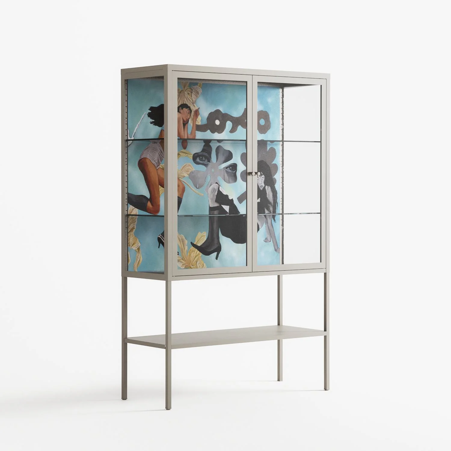 Day Dream - Loft Cabinet - Sophie Goudman-Peachey - Pebble - Clear glass - Image 4