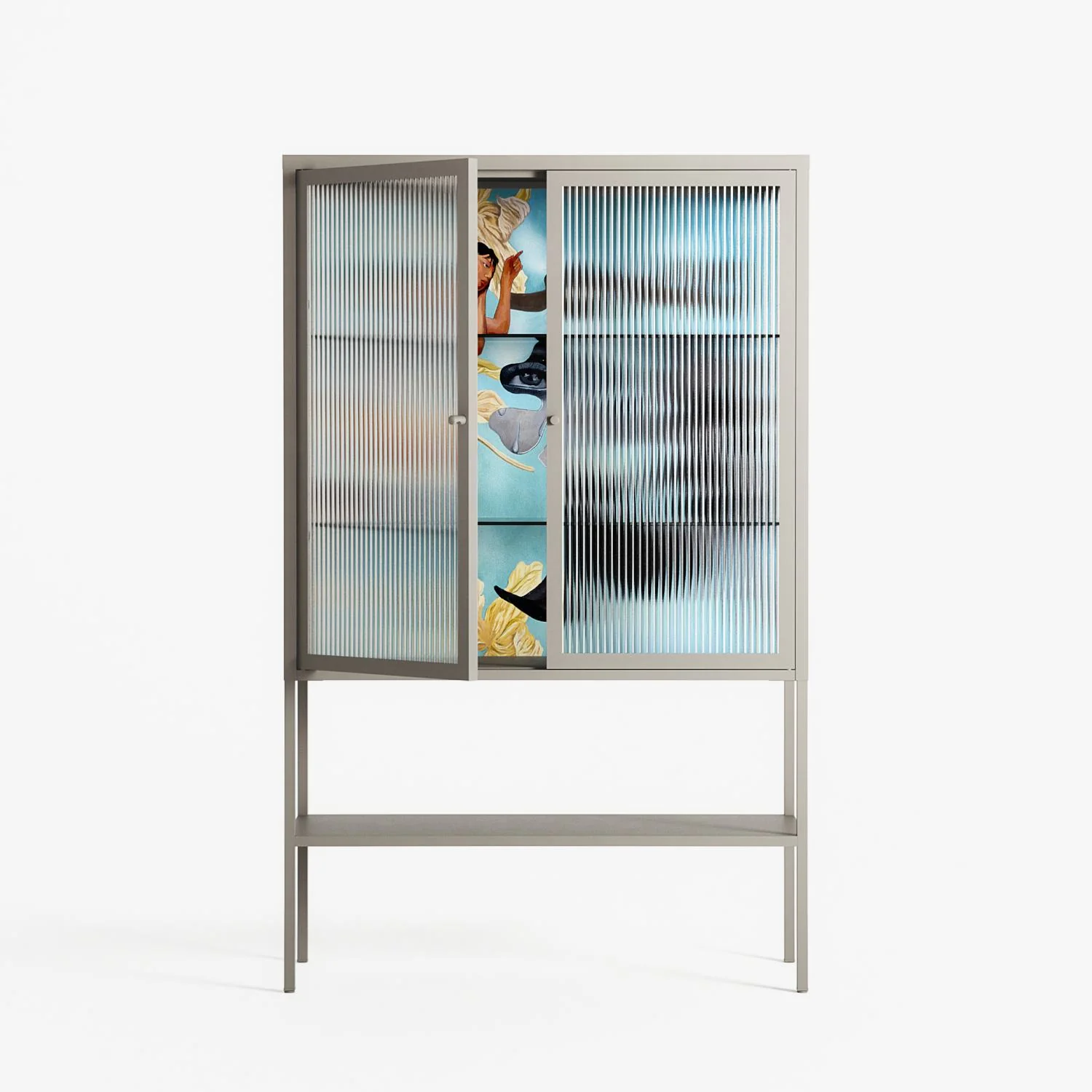 Day Dream - Loft Cabinet - Sophie Goudman-Peachey - Pebble - Reeded glass - Image 2