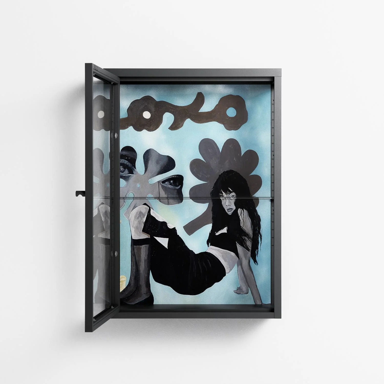 Day Dream - Wall Cabinet - Sophie Goudman-Peachey - Antracite - Clear glass - Image 3