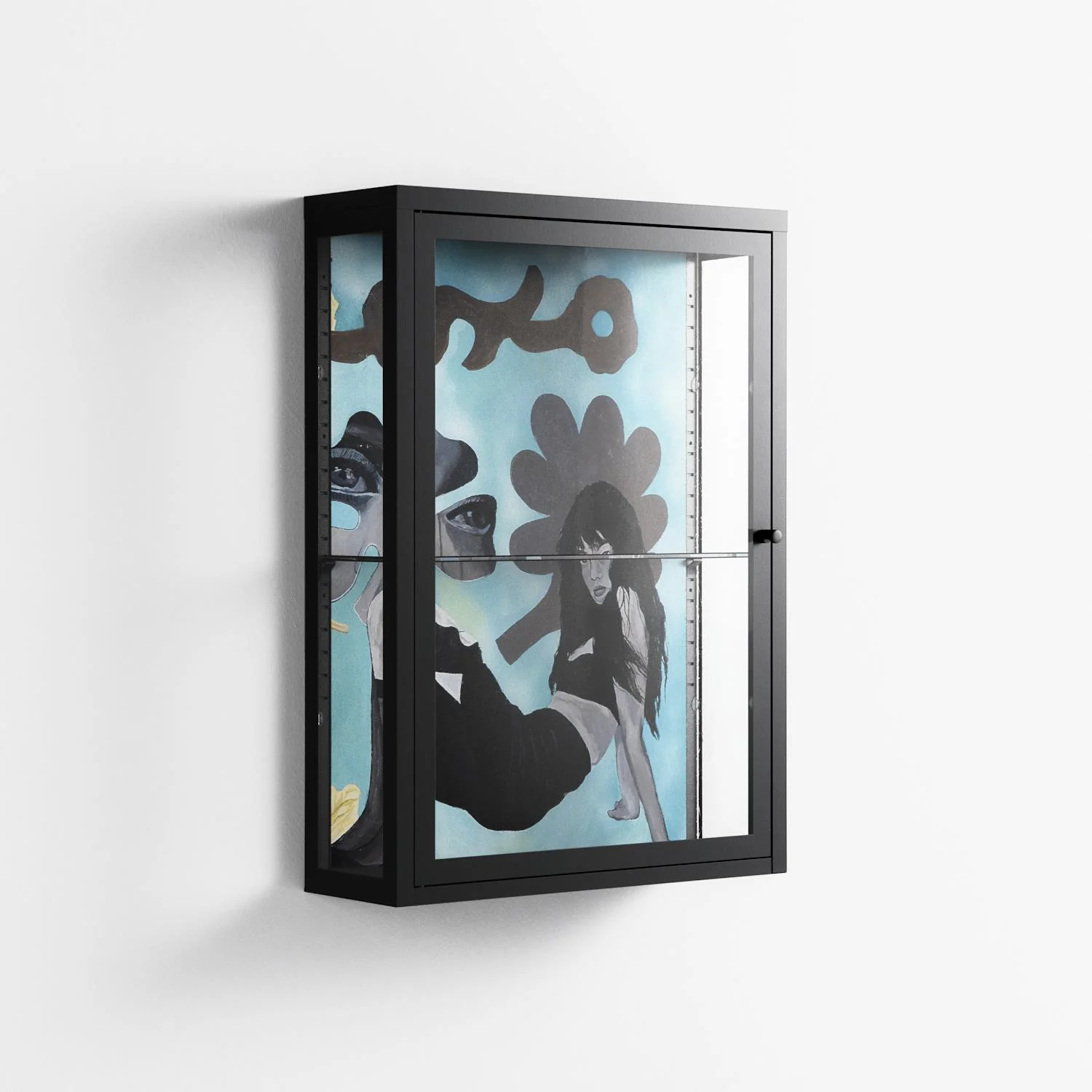 Day Dream - Wall Cabinet - Sophie Goudman-Peachey - Antracite - Clear glass - Image 4