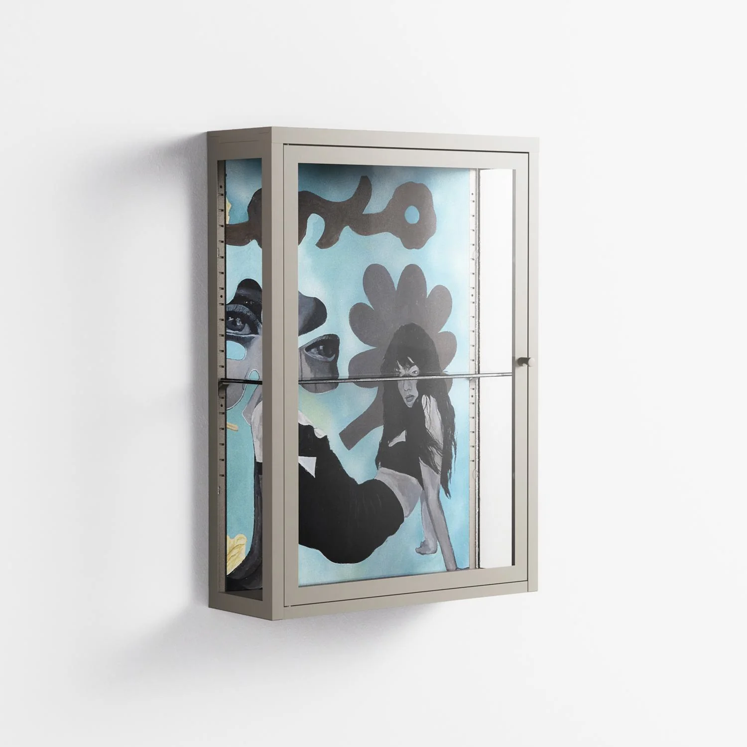 Day Dream - Wall Cabinet - Sophie Goudman-Peachey - Pebble - Clear glass - Image 4