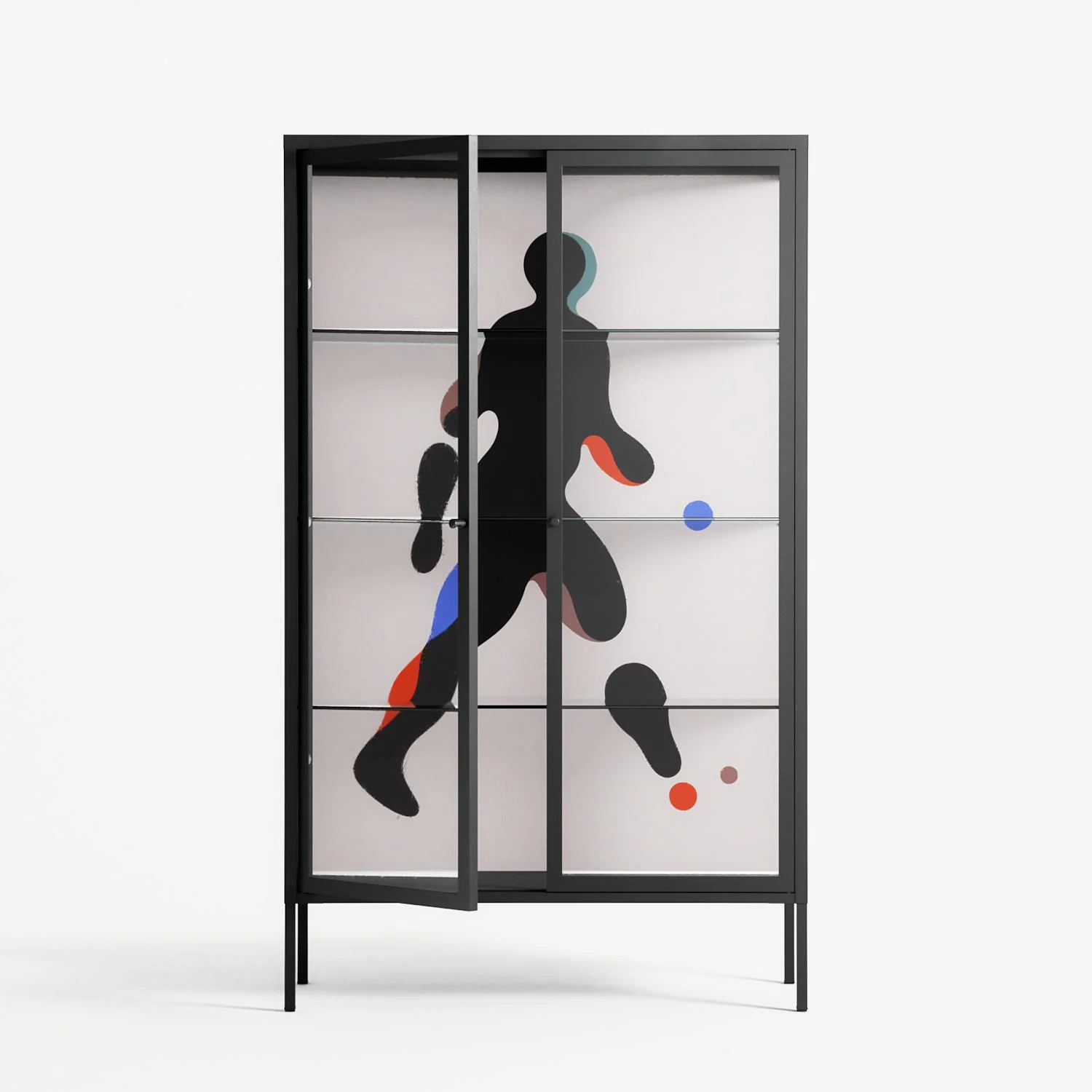 Décomposé - Cabinet - David Vanadia - Antracite - Clear glass - Image 2