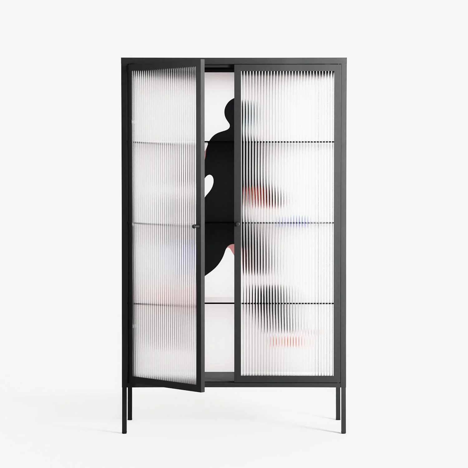 Décomposé - Cabinet - David Vanadia - Antracite - Reeded glass - Image 2
