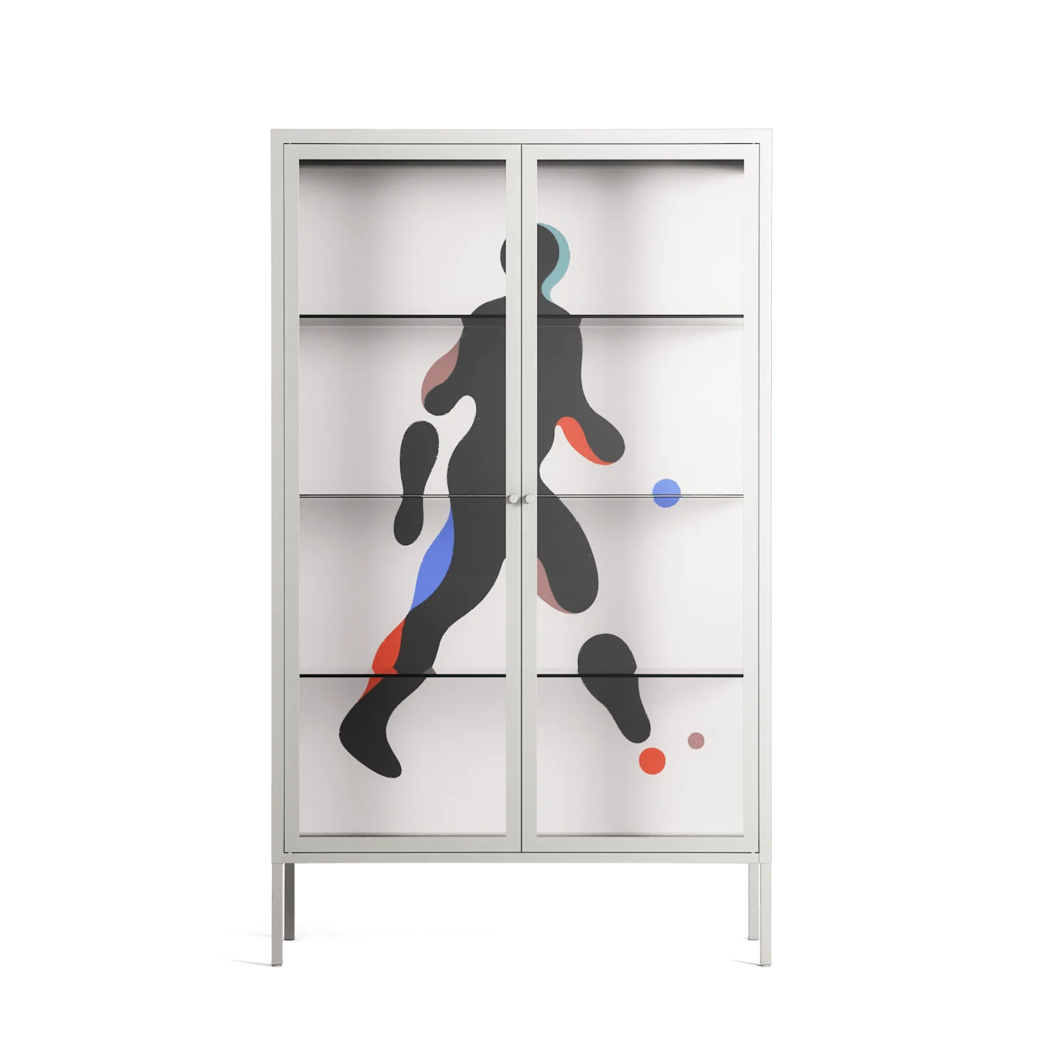 Décomposé - Cabinet - David Vanadia - Chalk - Clear glass