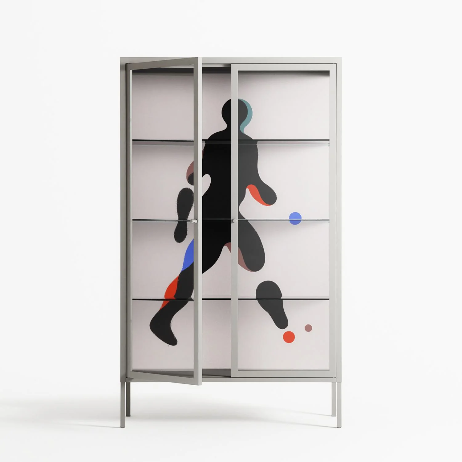 Décomposé - Cabinet - David Vanadia - Chalk - Clear glass - Image 2