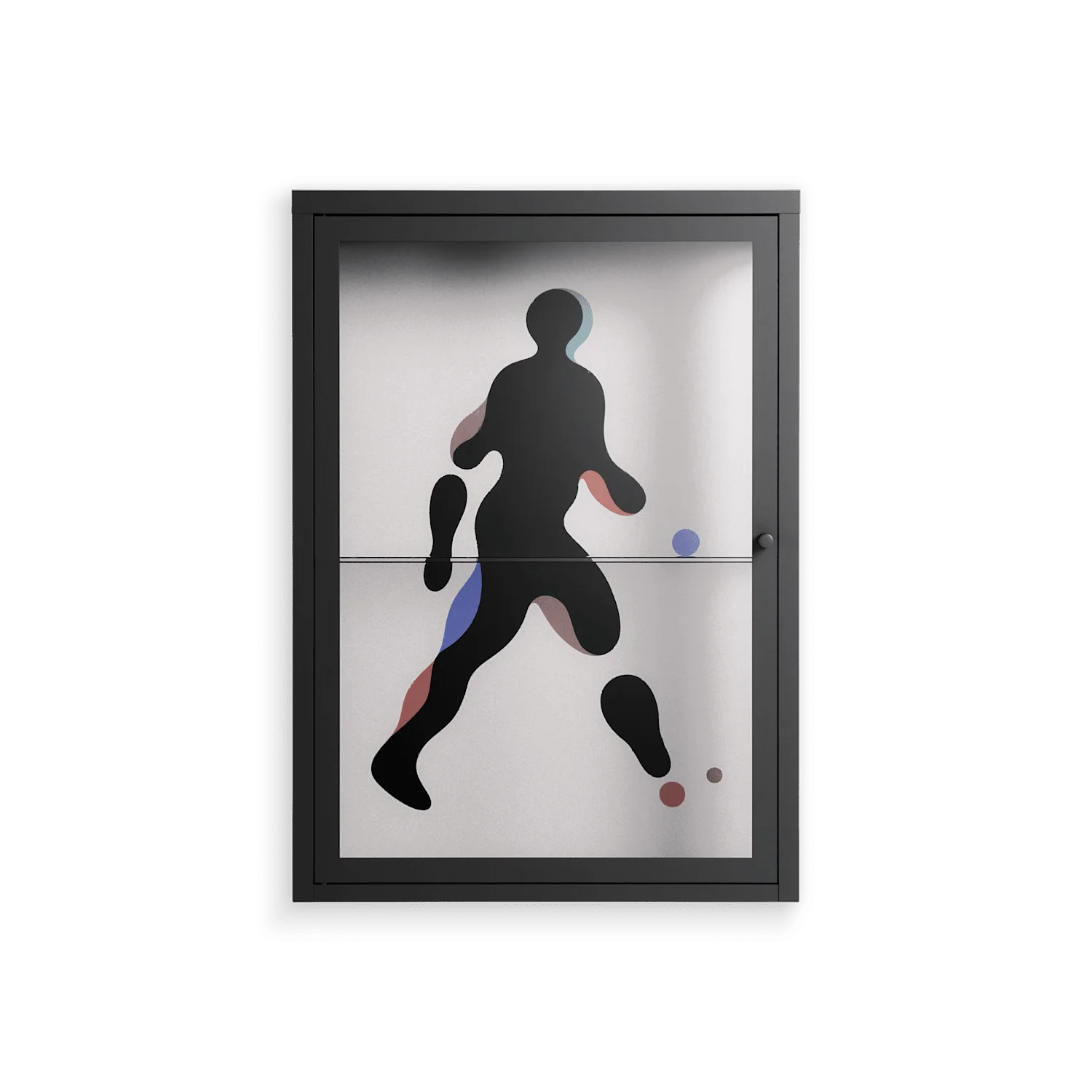 Décomposé - Wall Cabinet - David Vanadia - Antracite - Clear glass