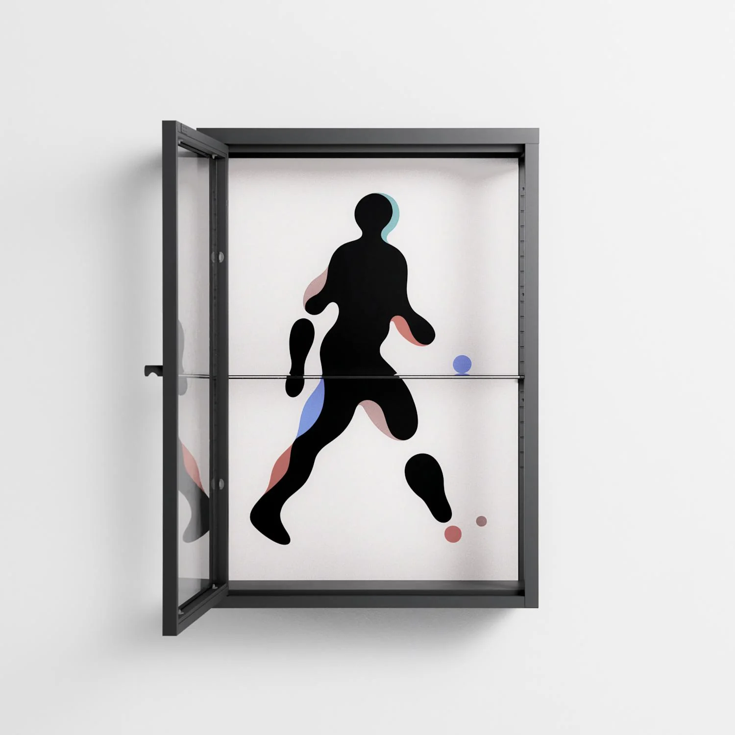 Décomposé - Wall Cabinet - David Vanadia - Antracite - Clear glass - Image 3