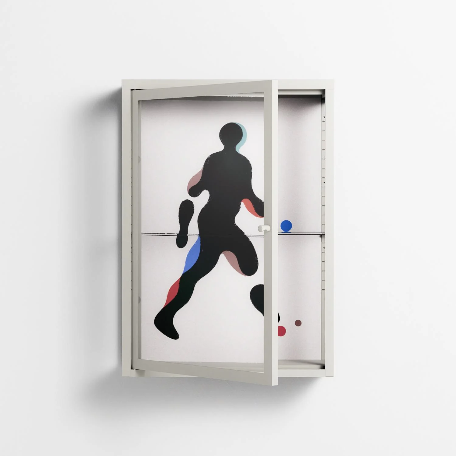 Décomposé - Wall Cabinet - David Vanadia - Chalk - Clear glass - Image 2
