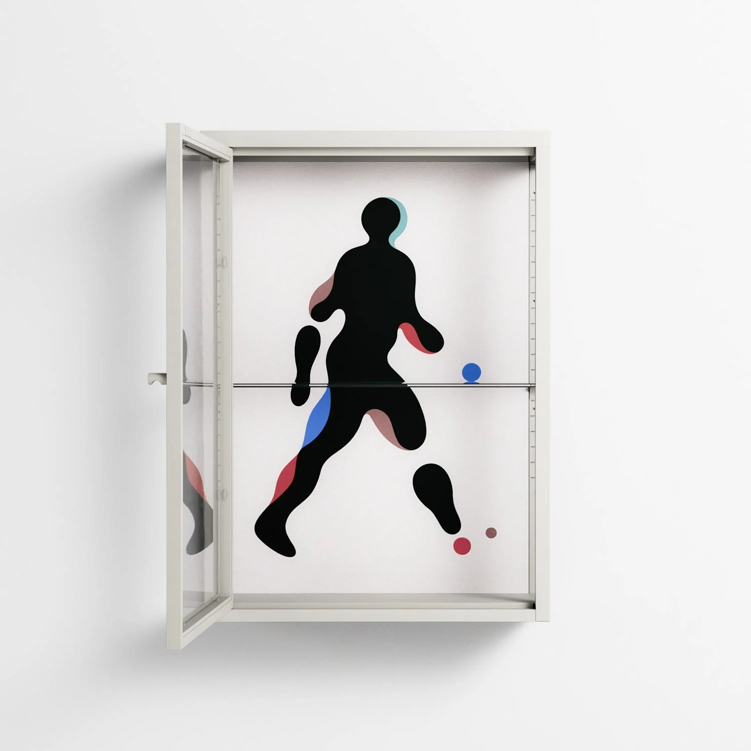 Décomposé - Wall Cabinet - David Vanadia - Chalk - Clear glass - Image 3