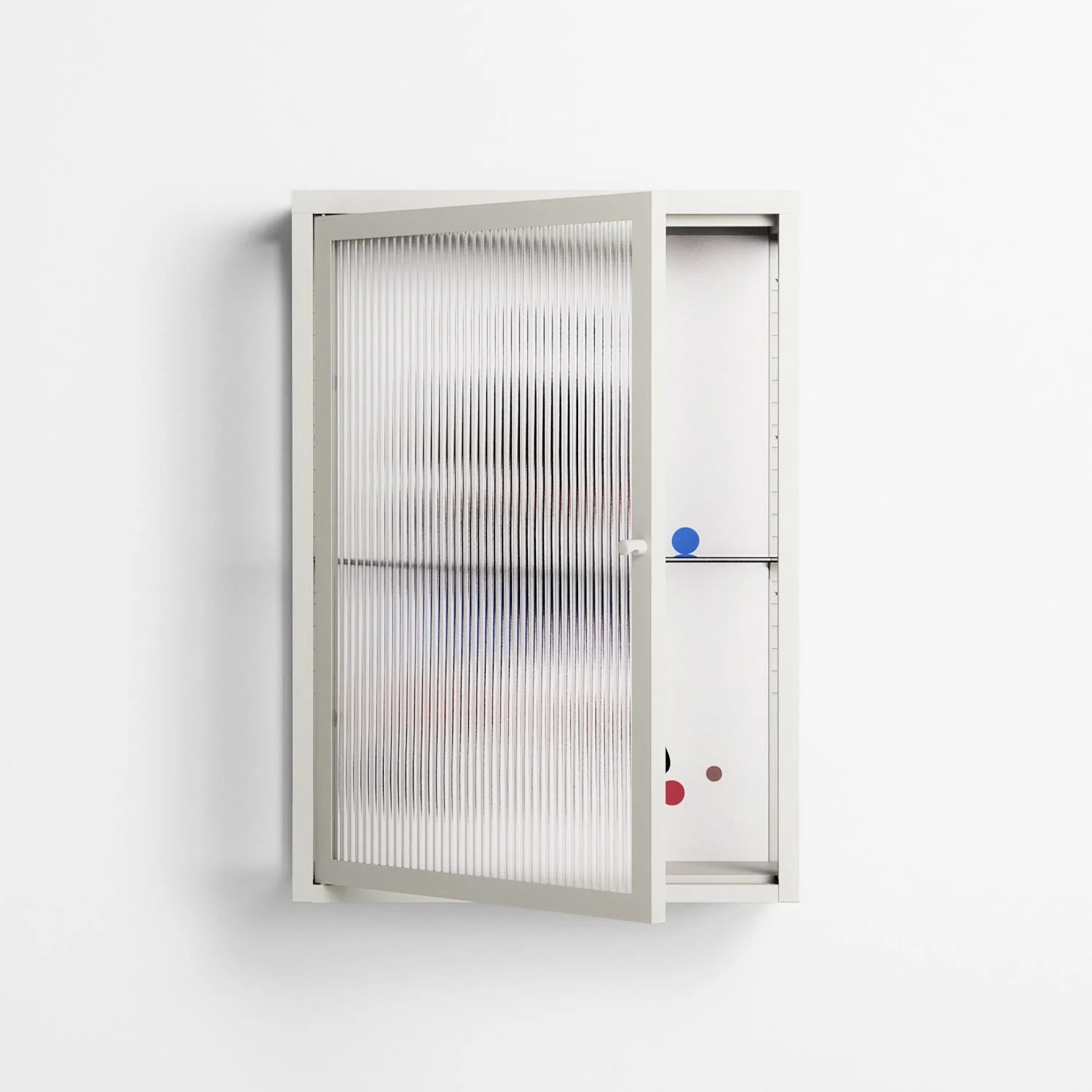 Décomposé - Wall Cabinet - David Vanadia - Chalk - Reeded glass - Image 2
