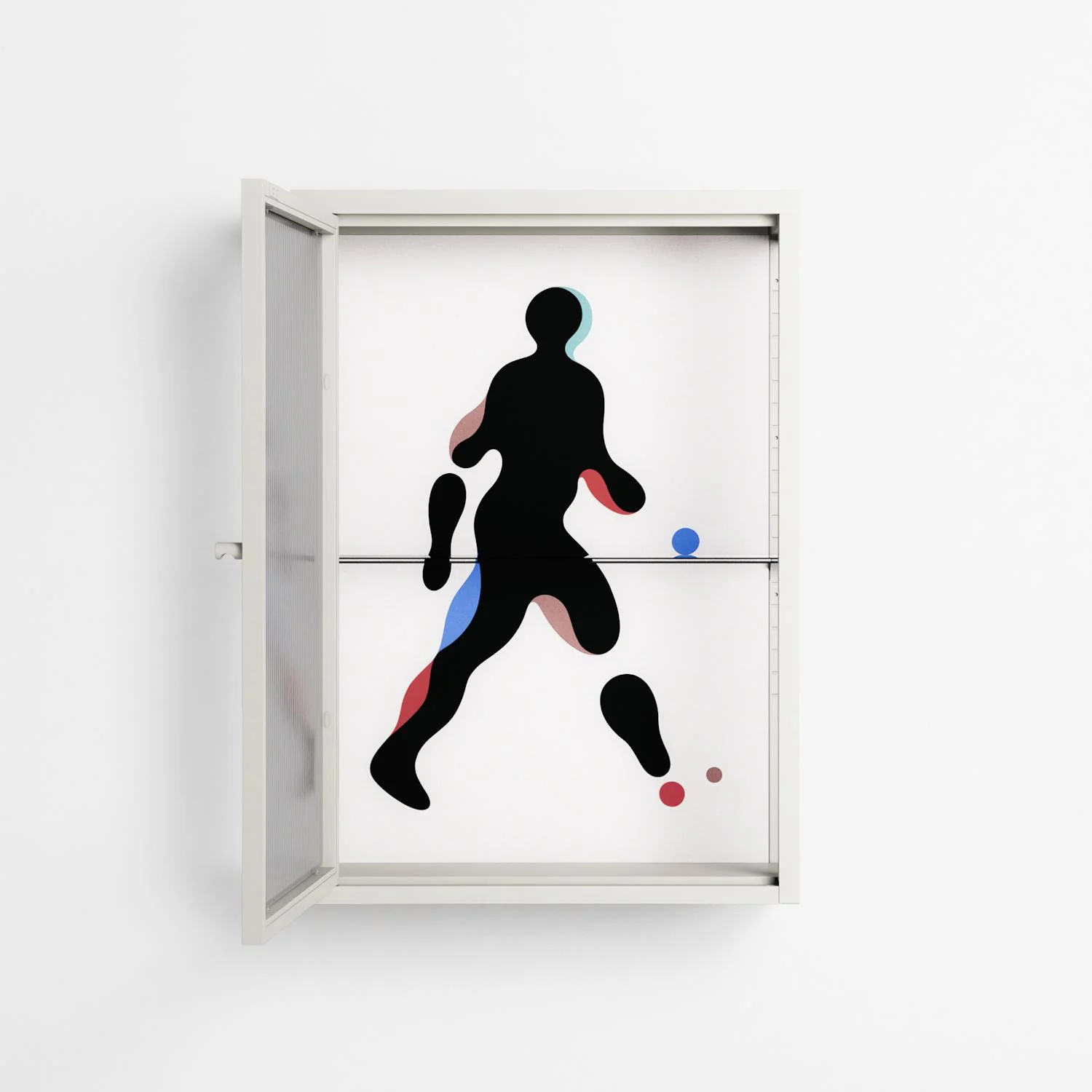 Décomposé - Wall Cabinet - David Vanadia - Chalk - Reeded glass - Image 3