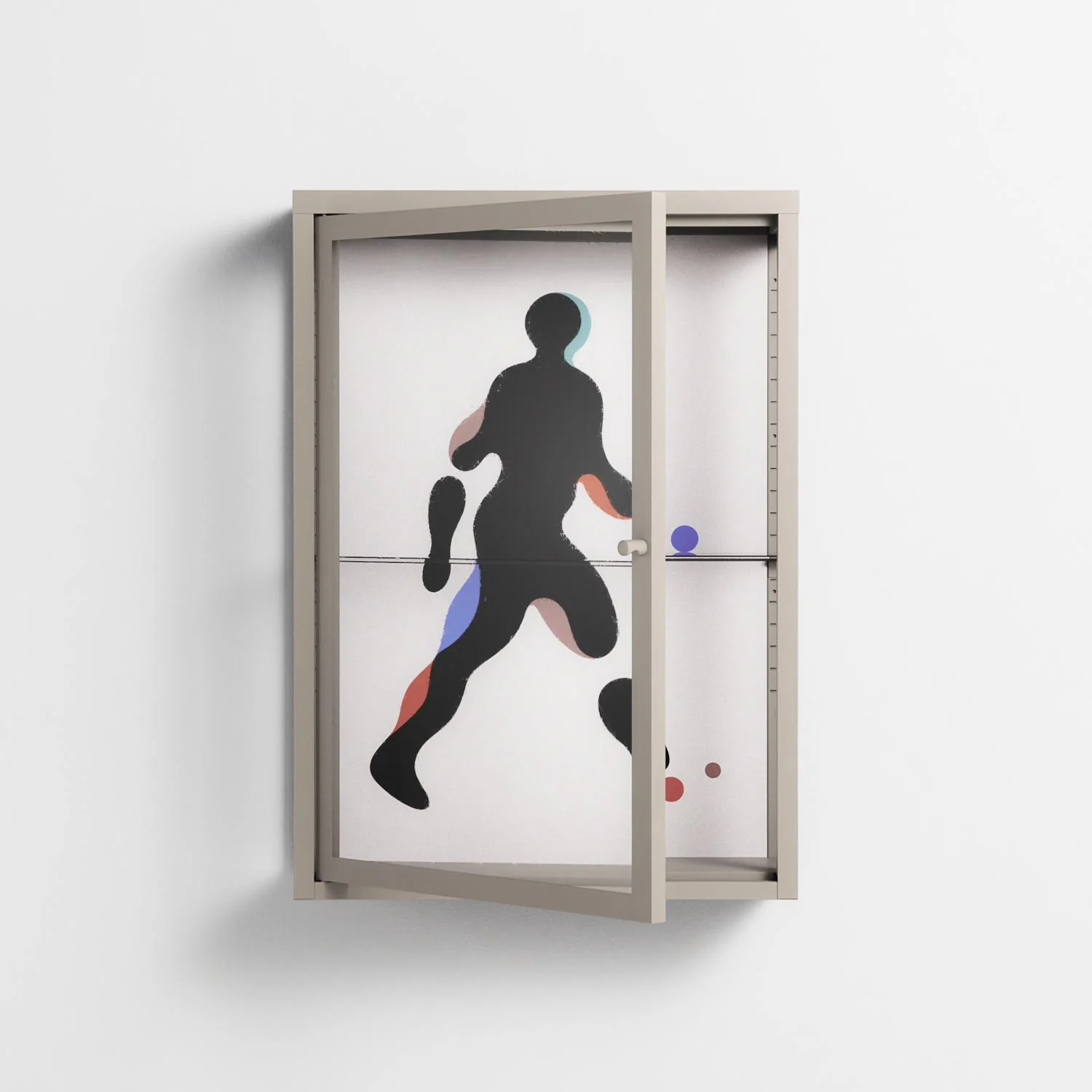 Décomposé - Wall Cabinet - David Vanadia - Pebble - Clear glass - Image 2