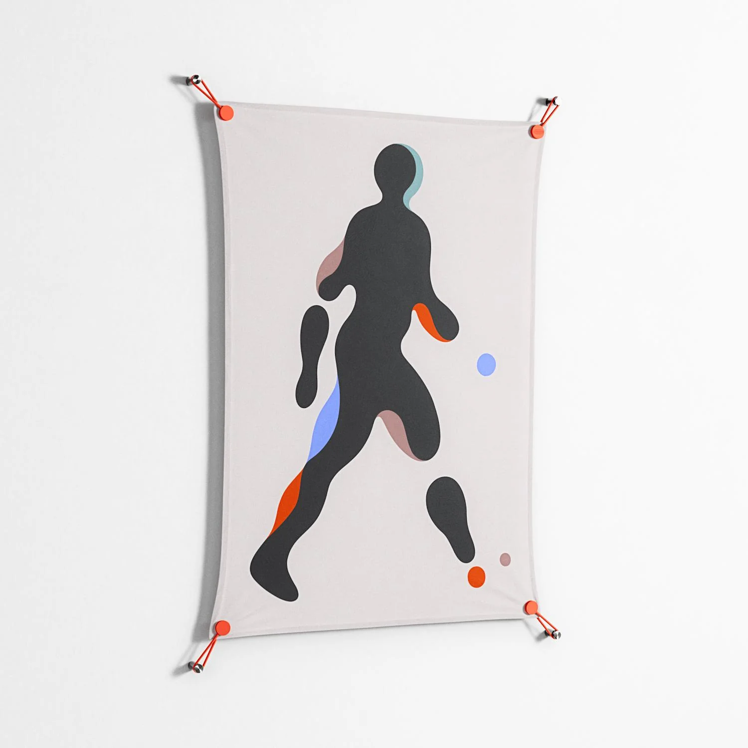 Décomposé - Work On Wall - David Vanadia - Orange - 70 x 100 cm - Image 2